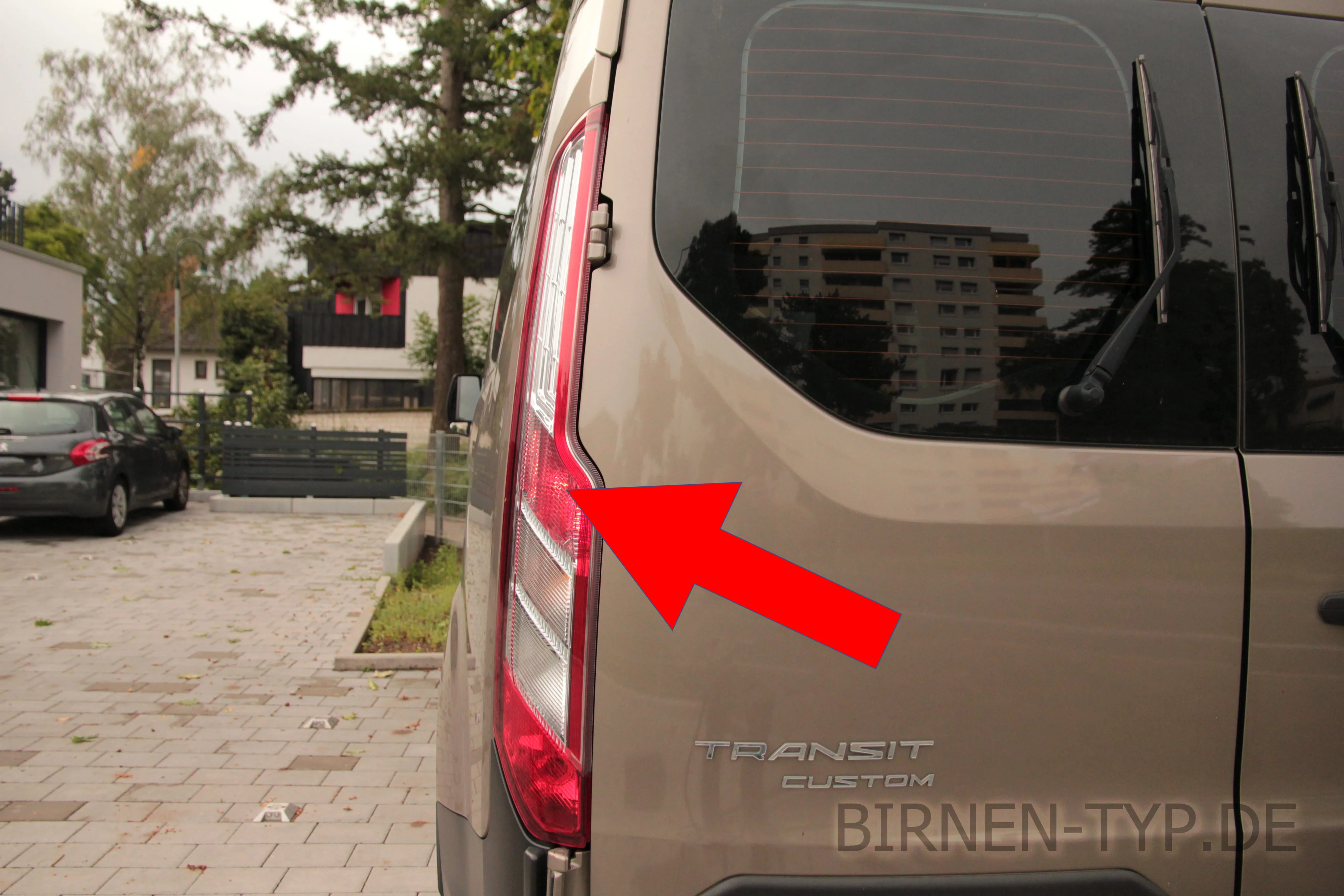 Schlusslicht des Ford Transit Custom