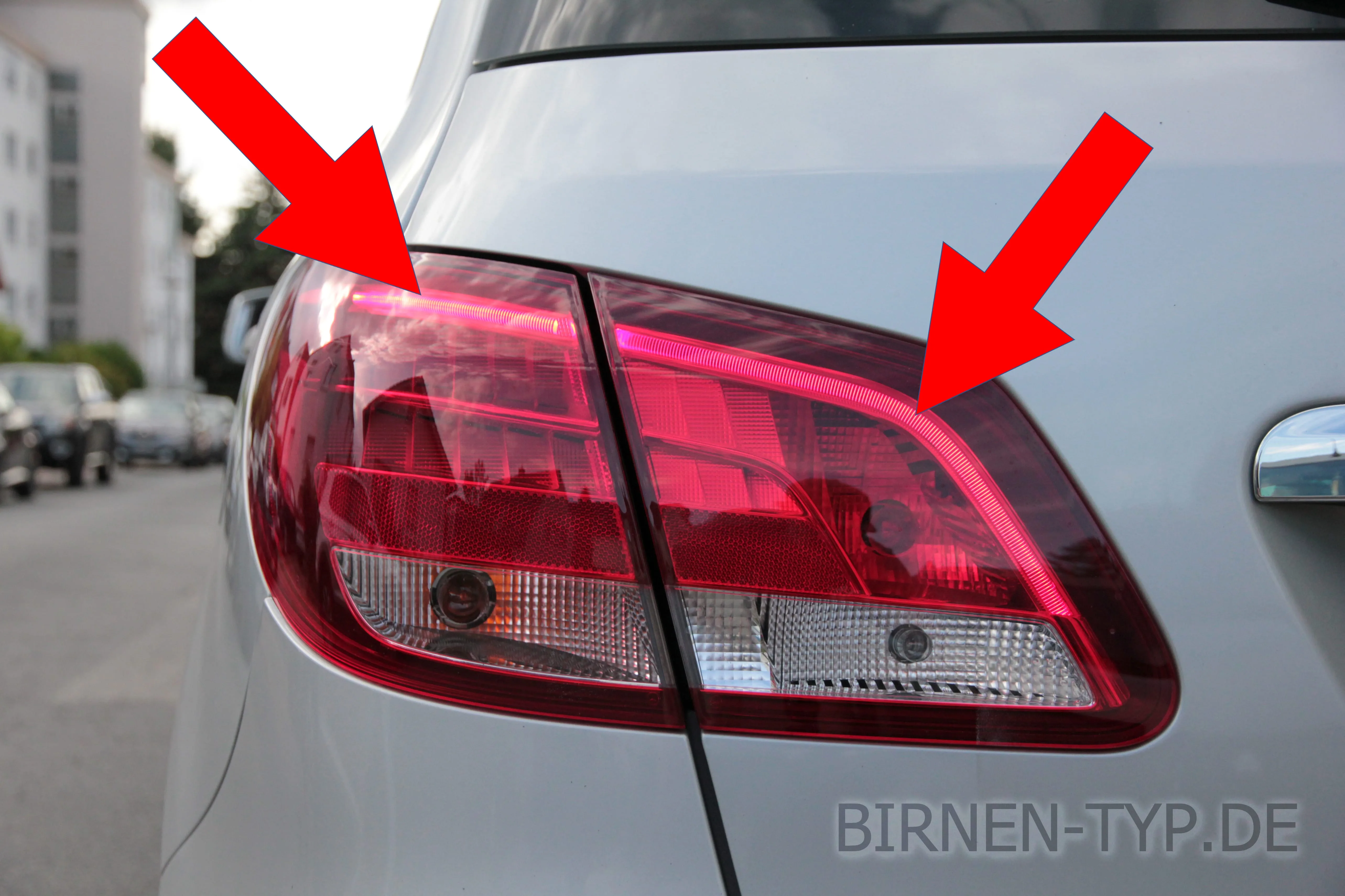 Schlusslicht des Mercedes-Benz B-Klasse