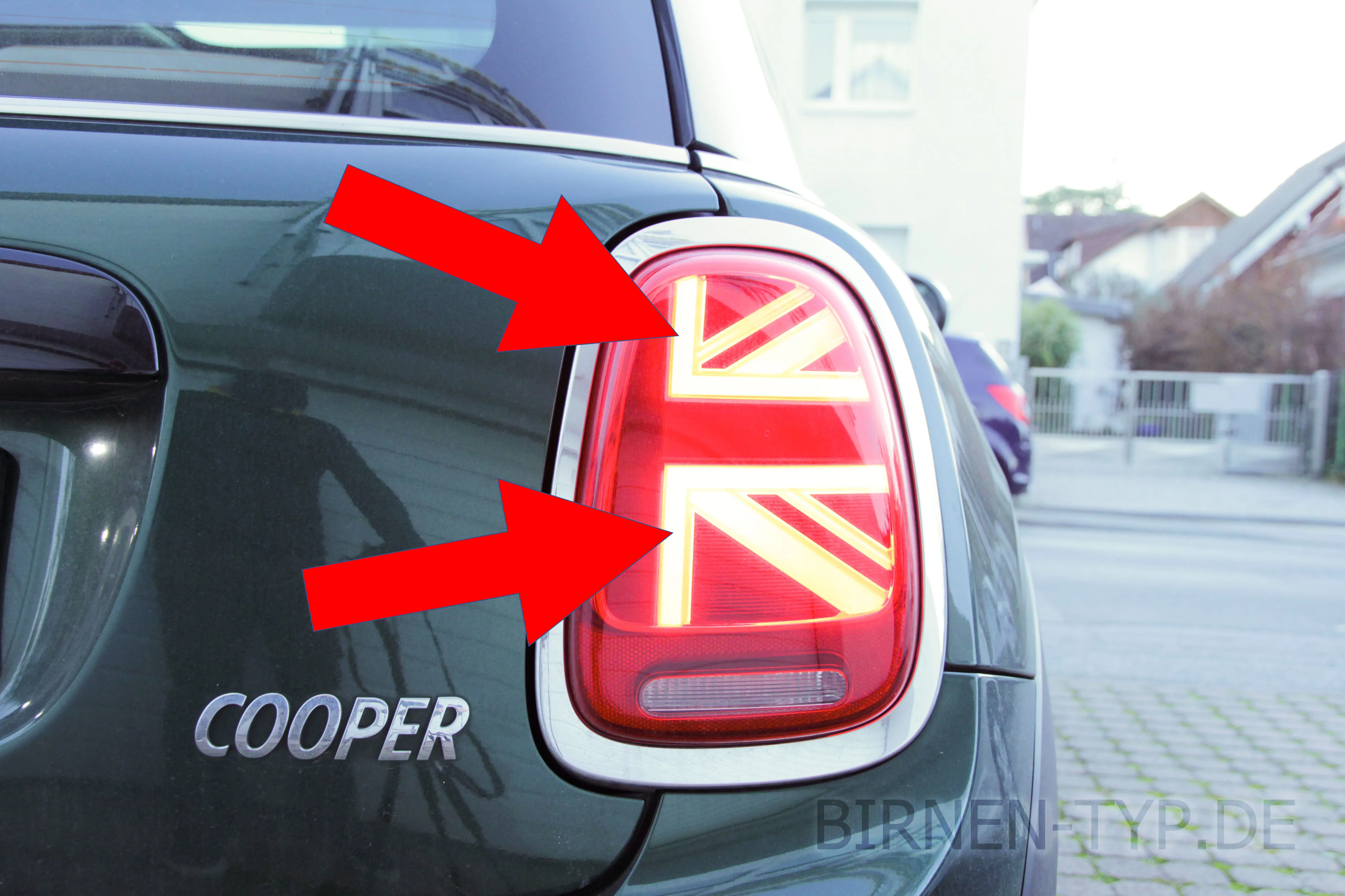 Schlusslicht des MINI