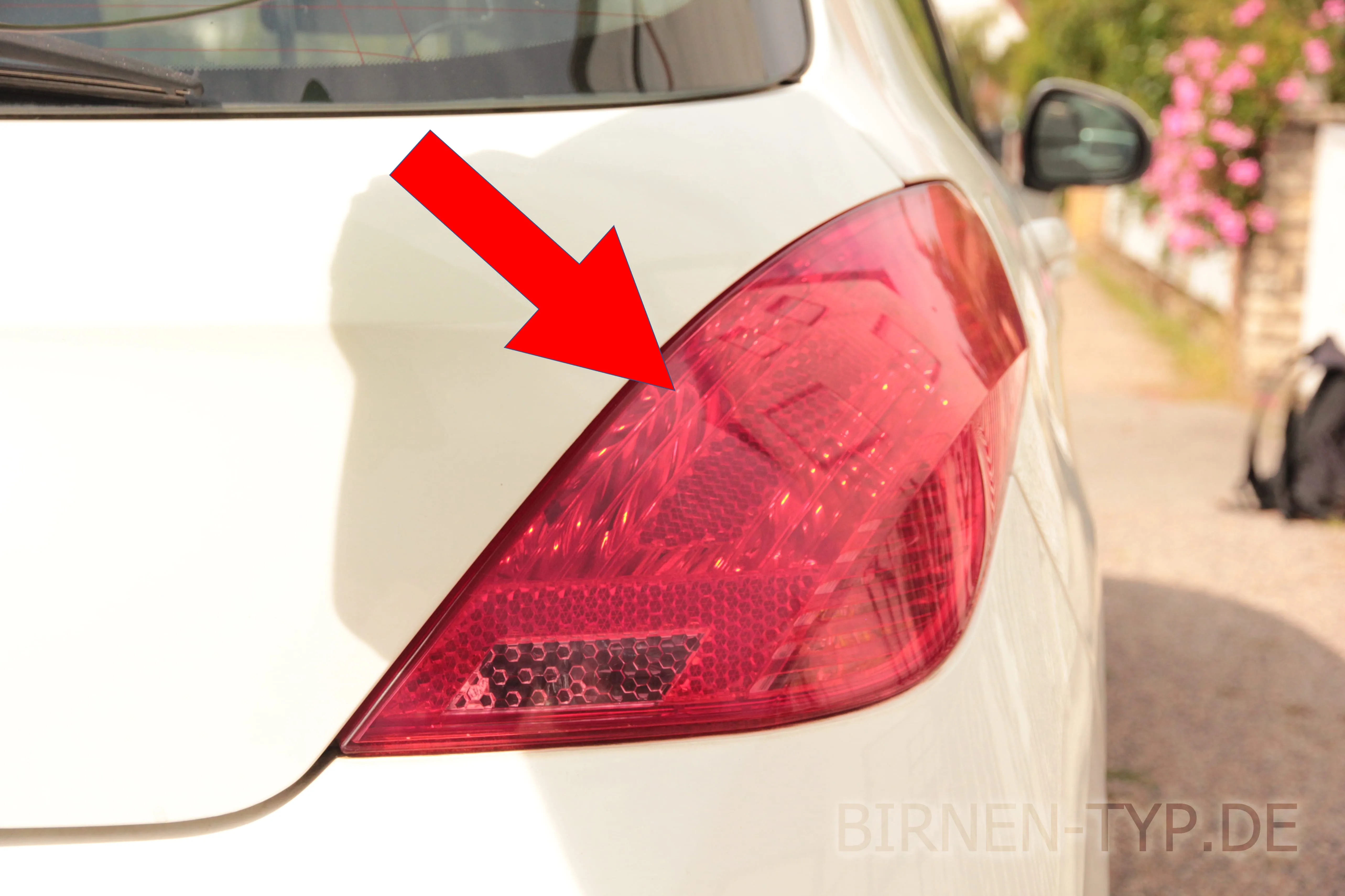 Schlusslicht des Peugeot 308