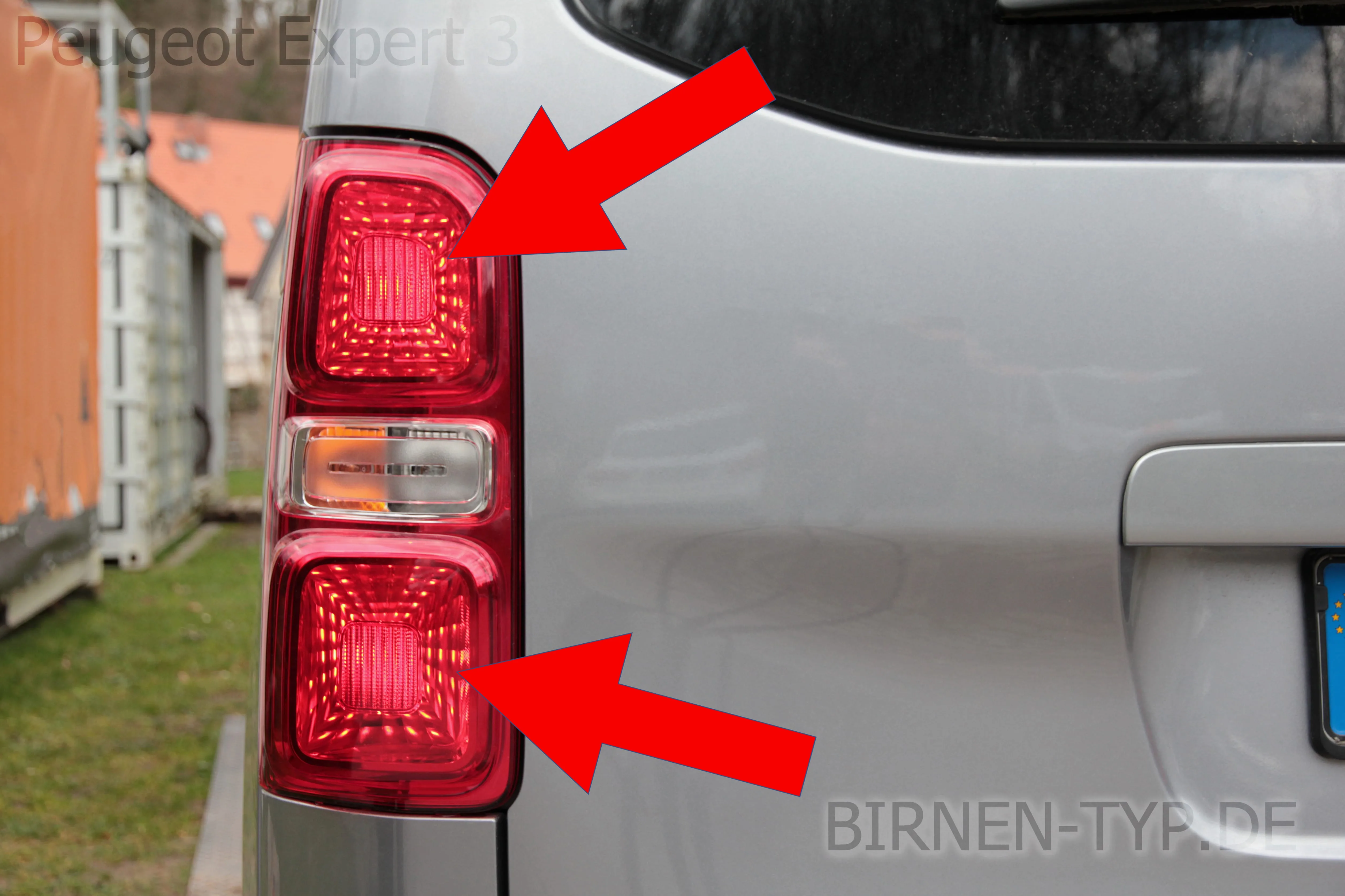 Schlusslicht des Peugeot Expert 3