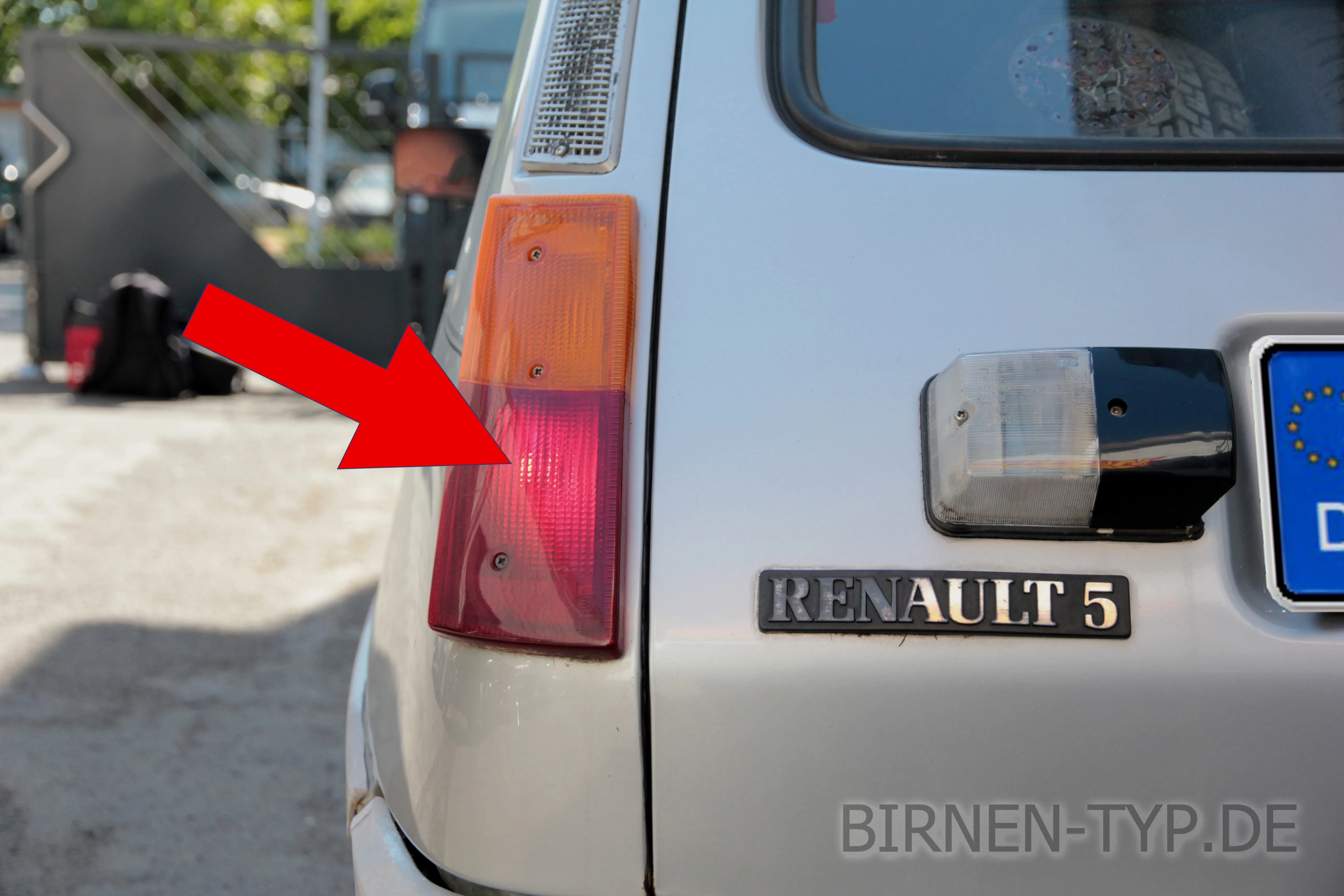 Schlusslicht des Renault 5