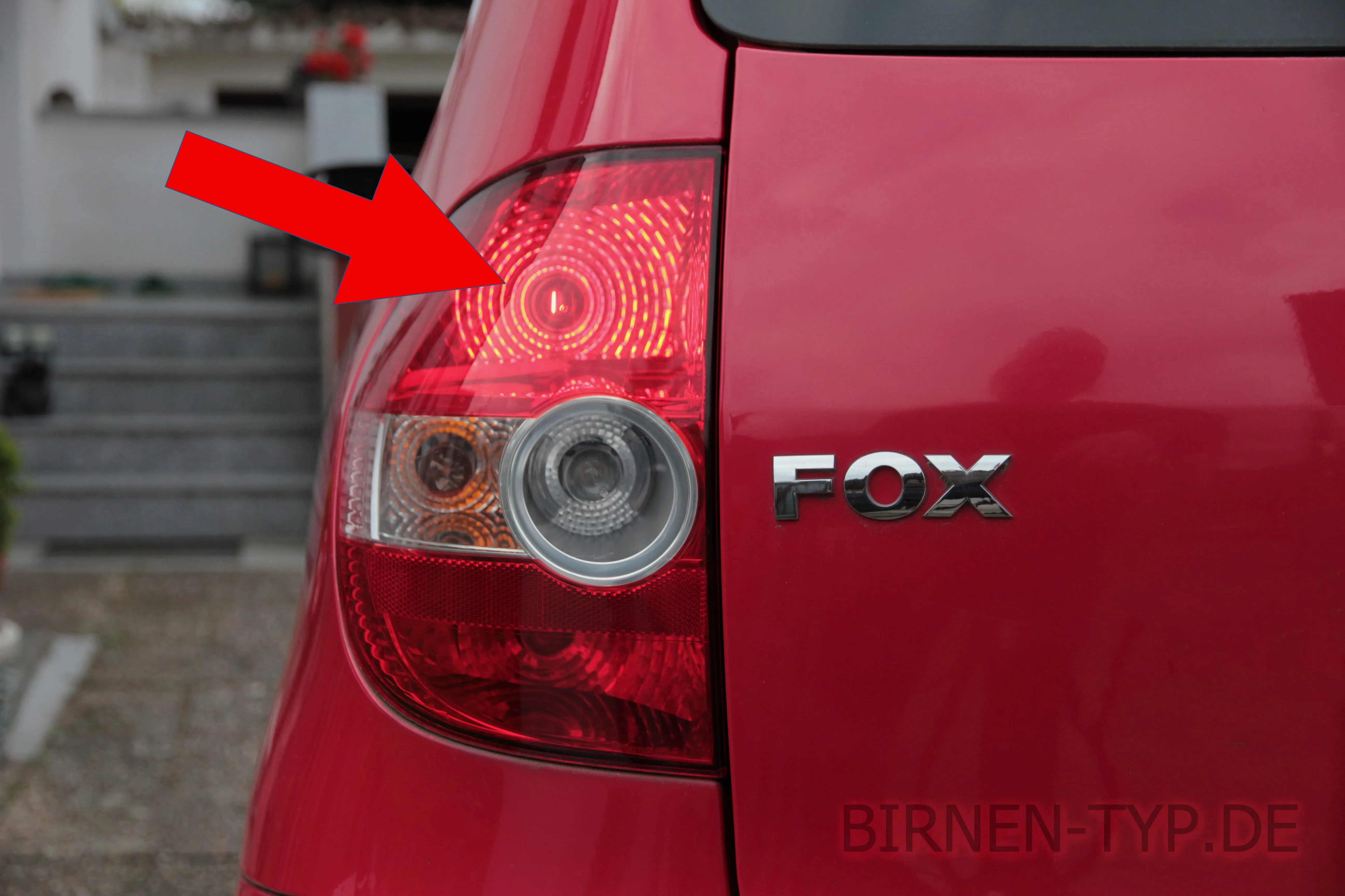 Schlusslicht des VW Fox
