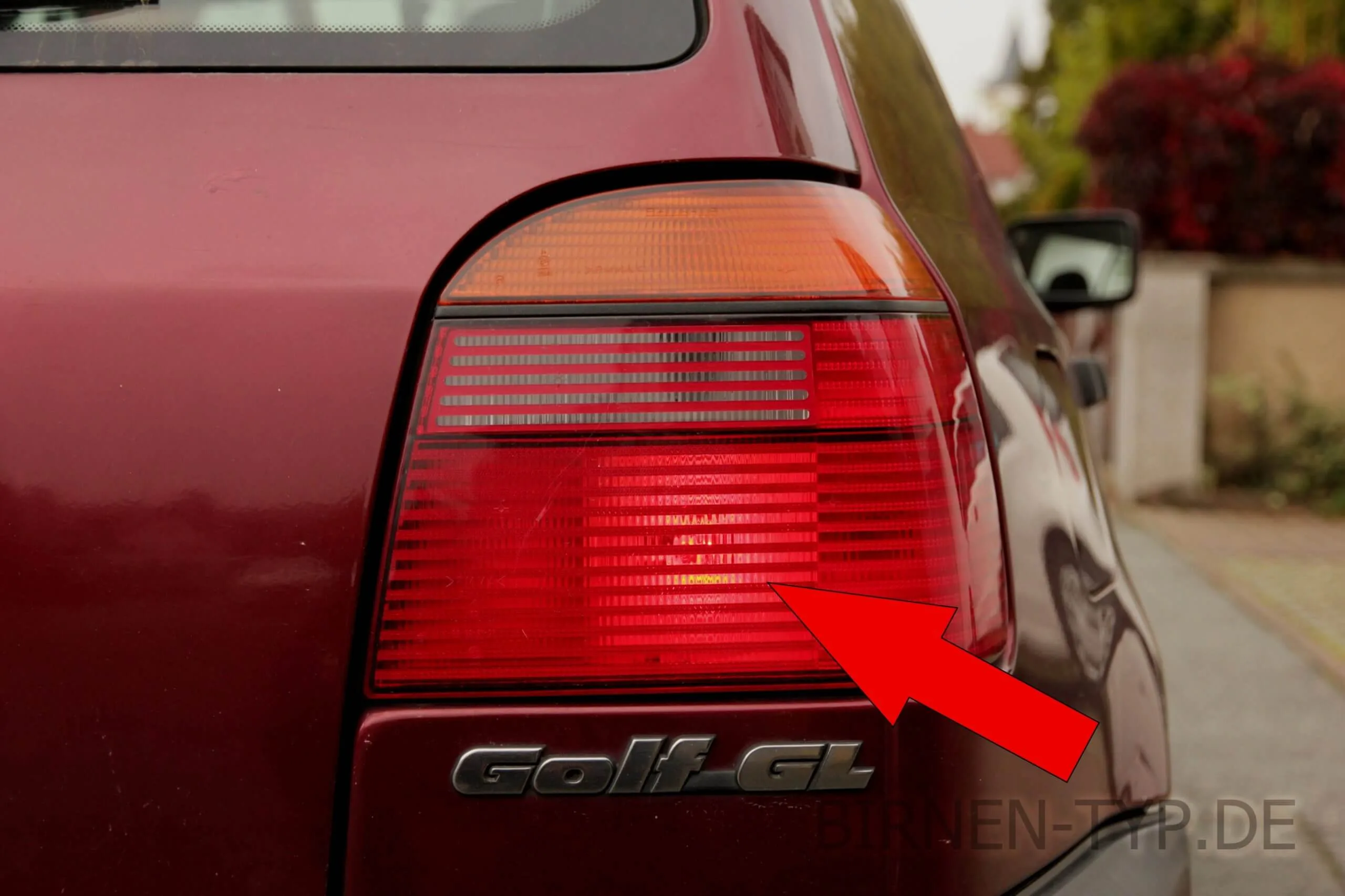 Schlusslicht des VW Golf 3