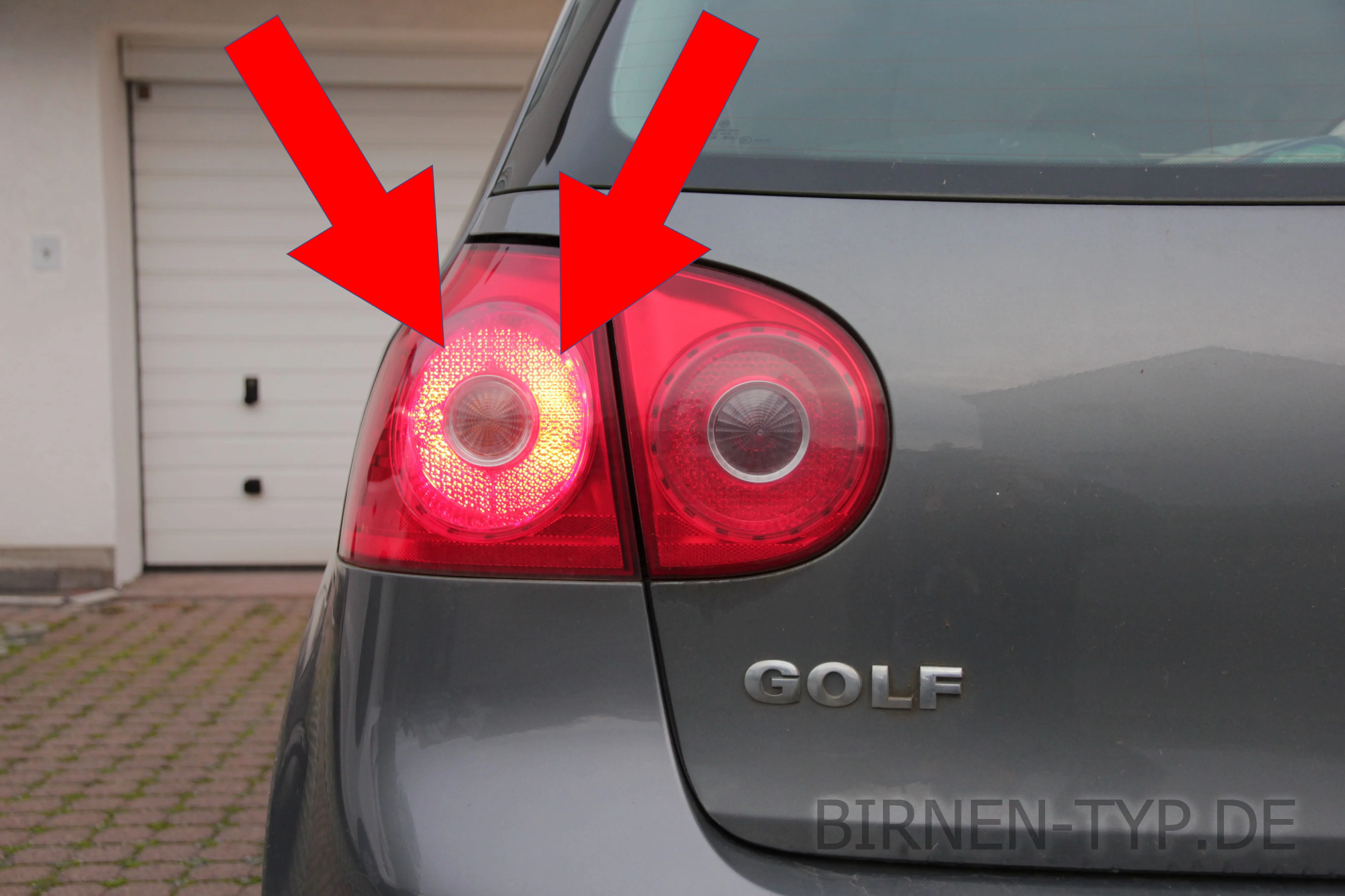 Schlusslicht des VW Golf 5