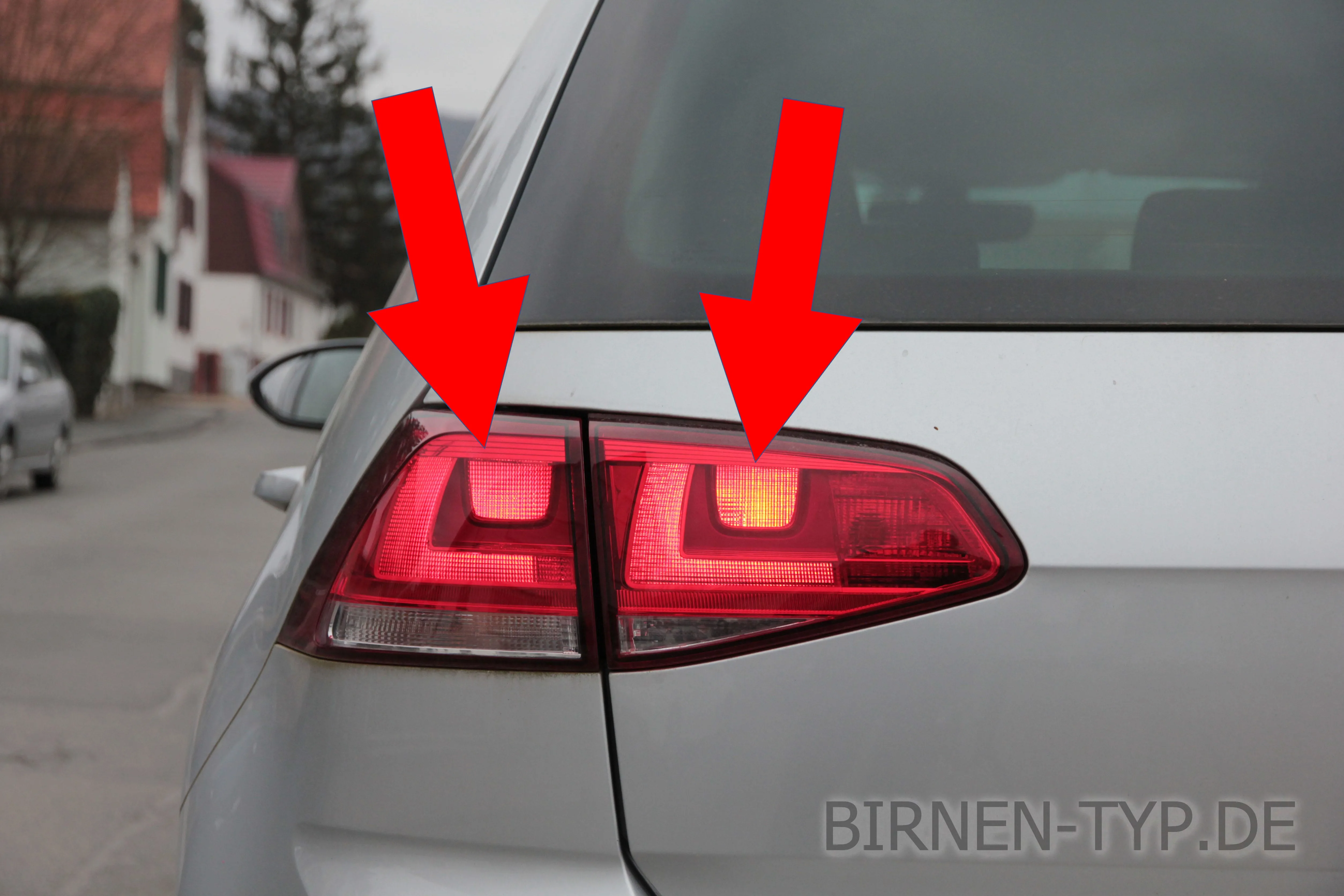Schlusslicht am VW Golf 7