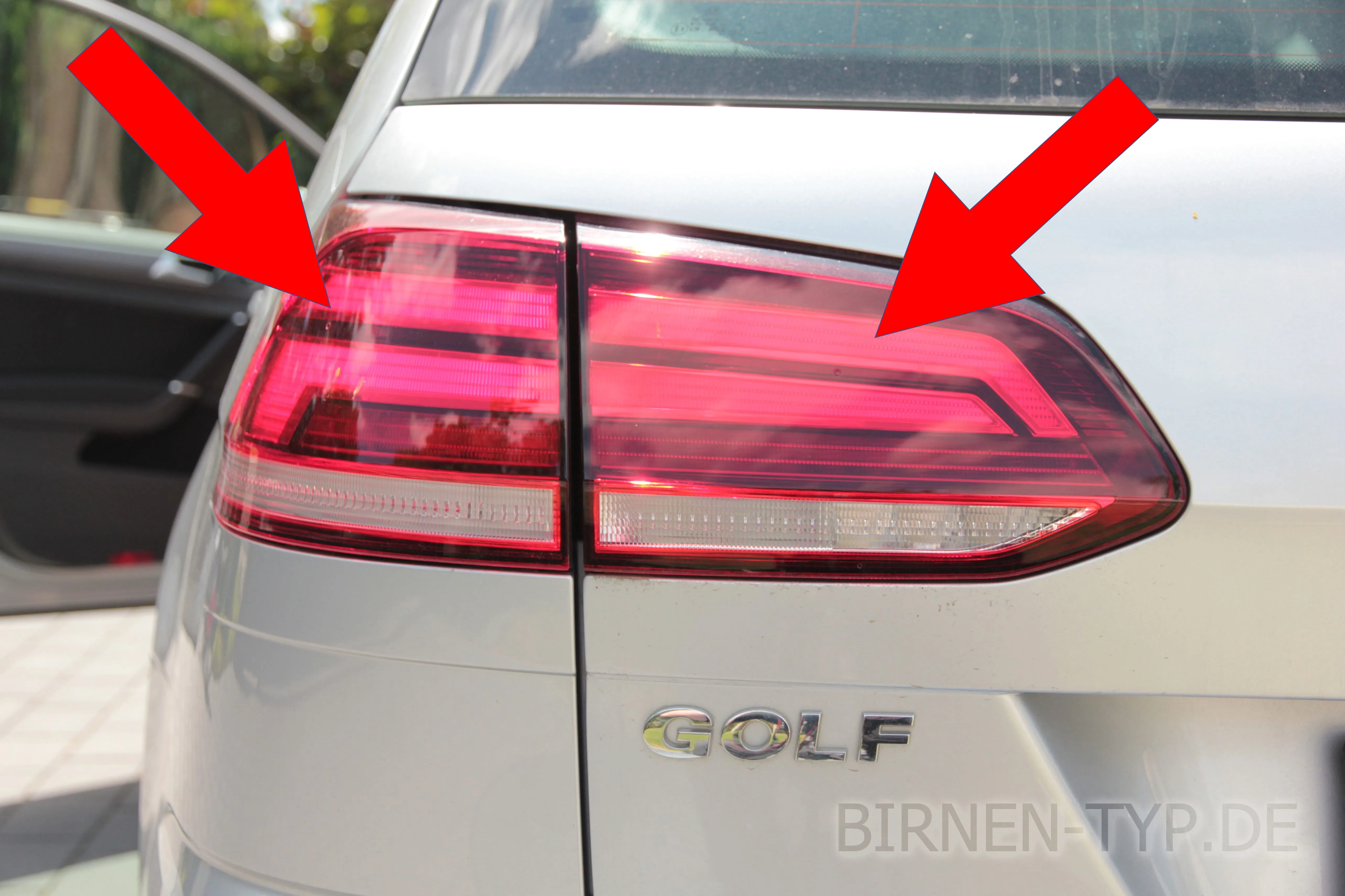 Schlusslicht des VW Golf 7