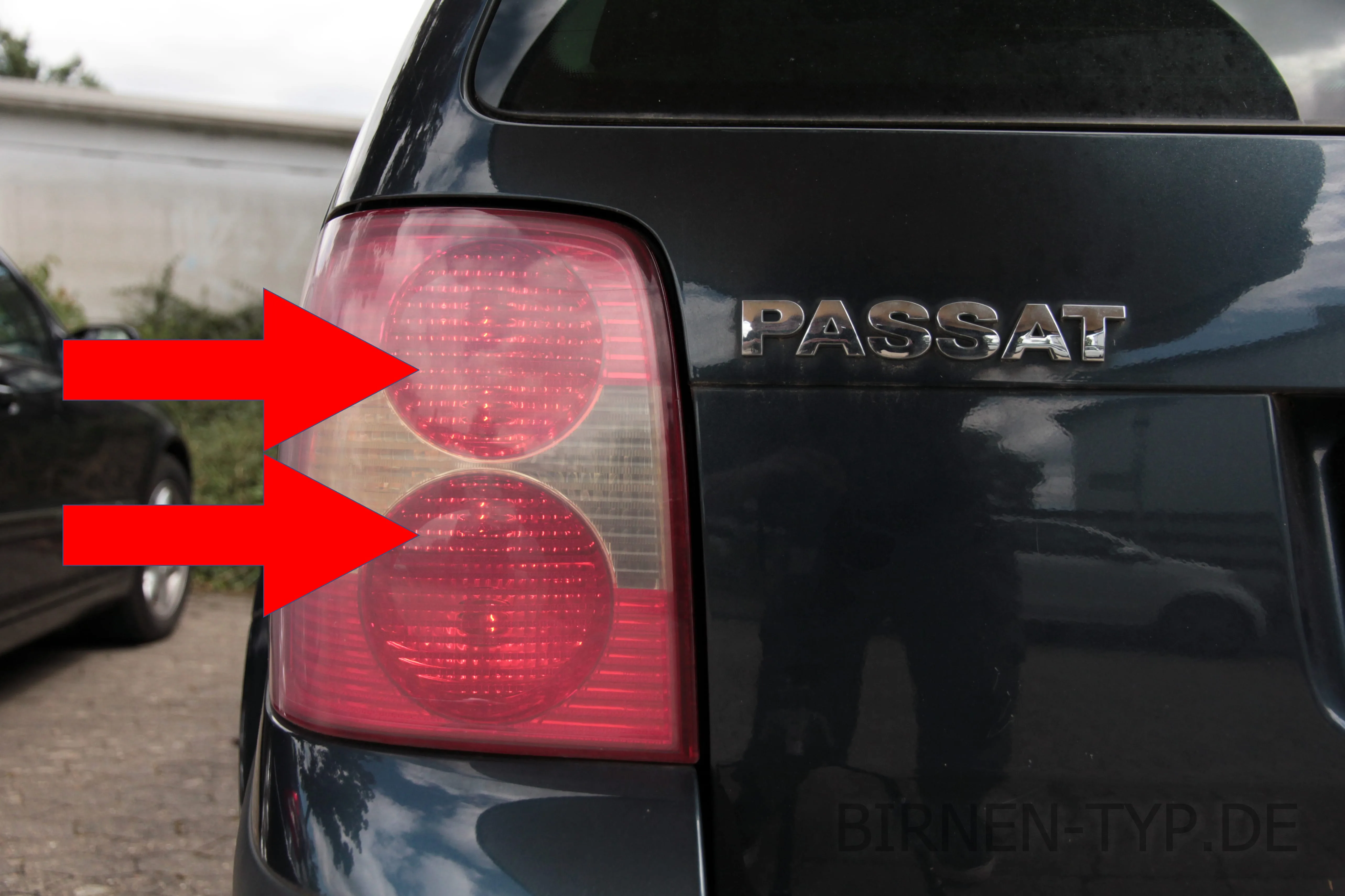 Schlusslicht des VW Passat B5