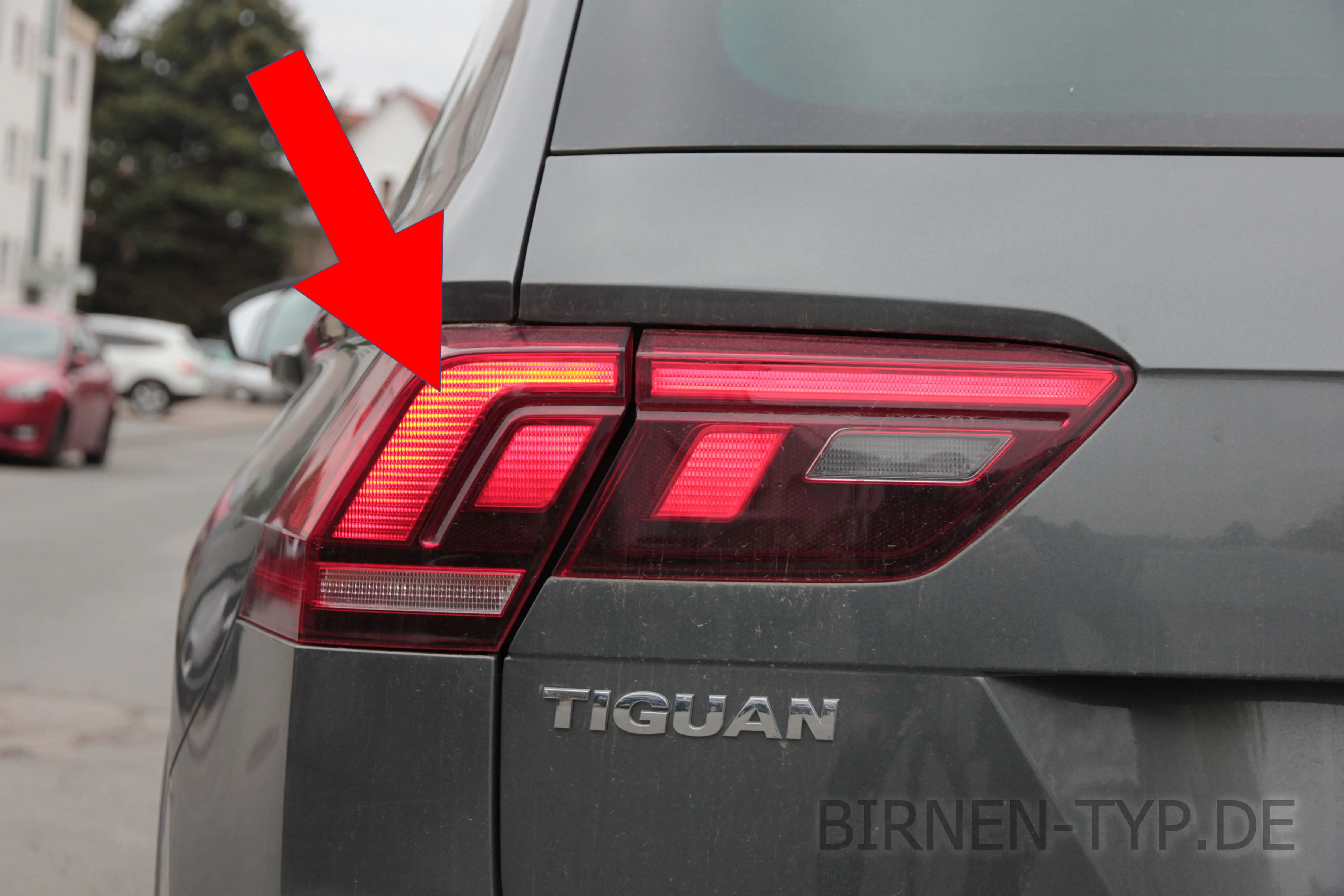 Schlusslicht des VW Tiguan