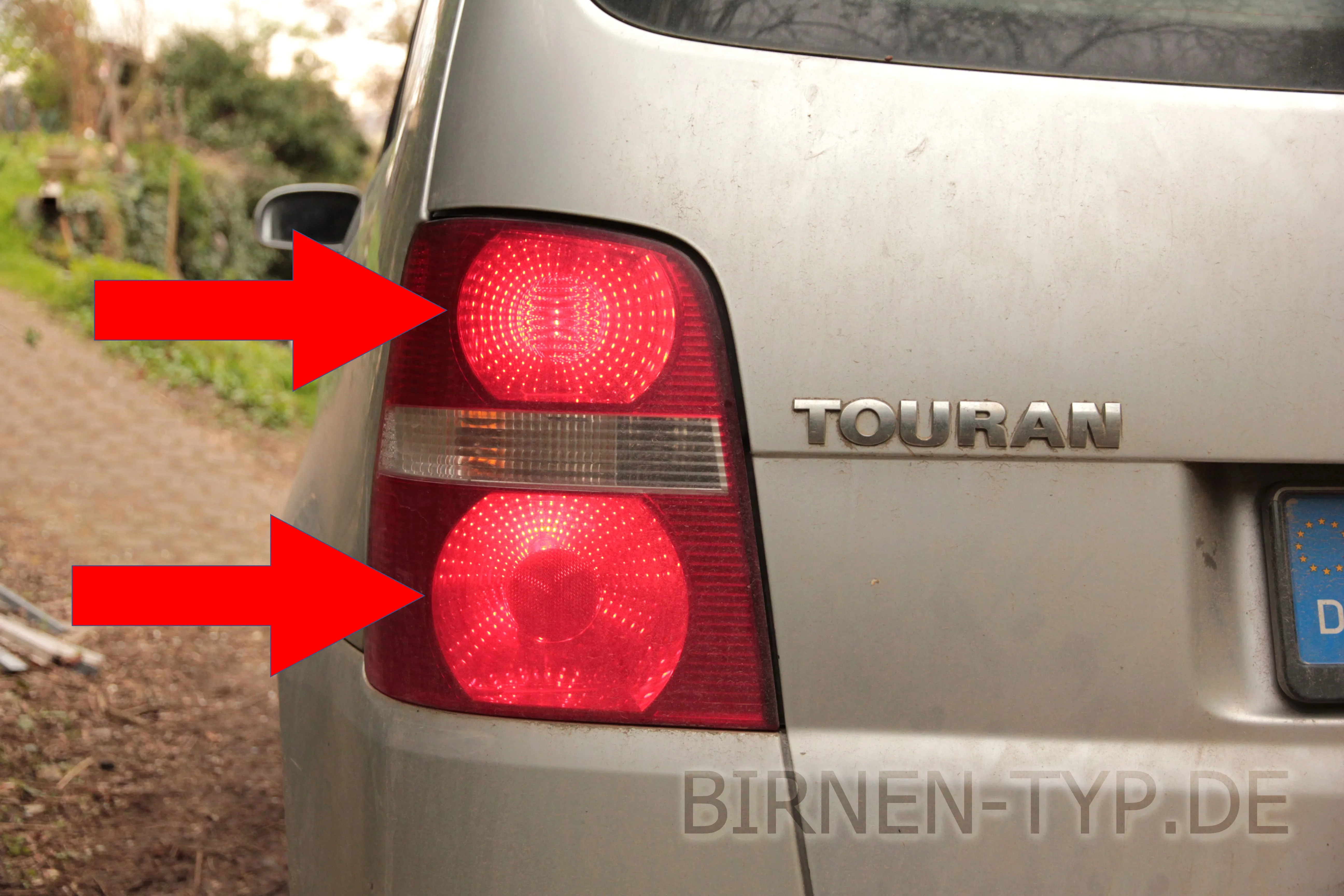 Schlusslicht am VW Touran 1. Gen