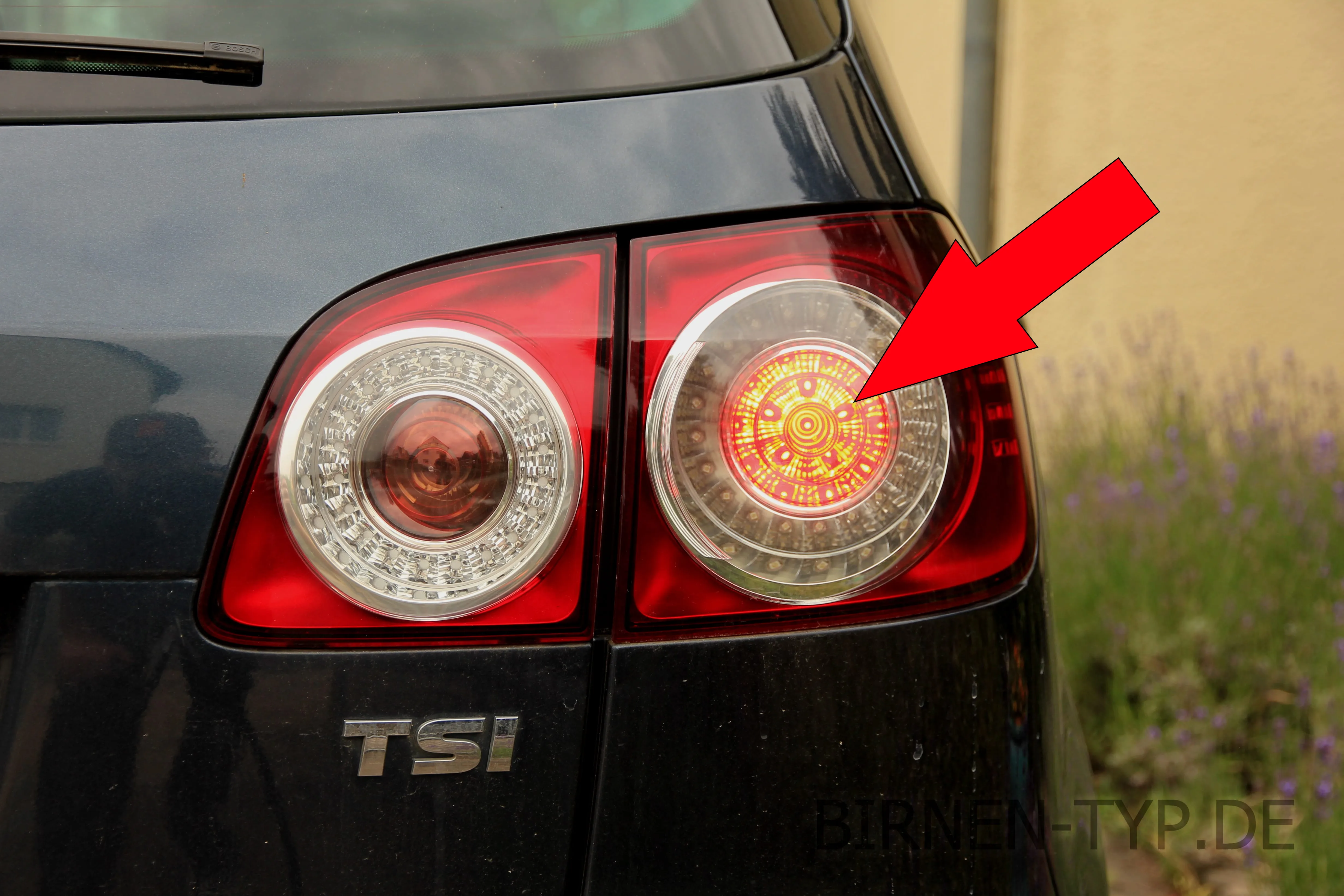 Bremslicht des VW Golf 6 Plus