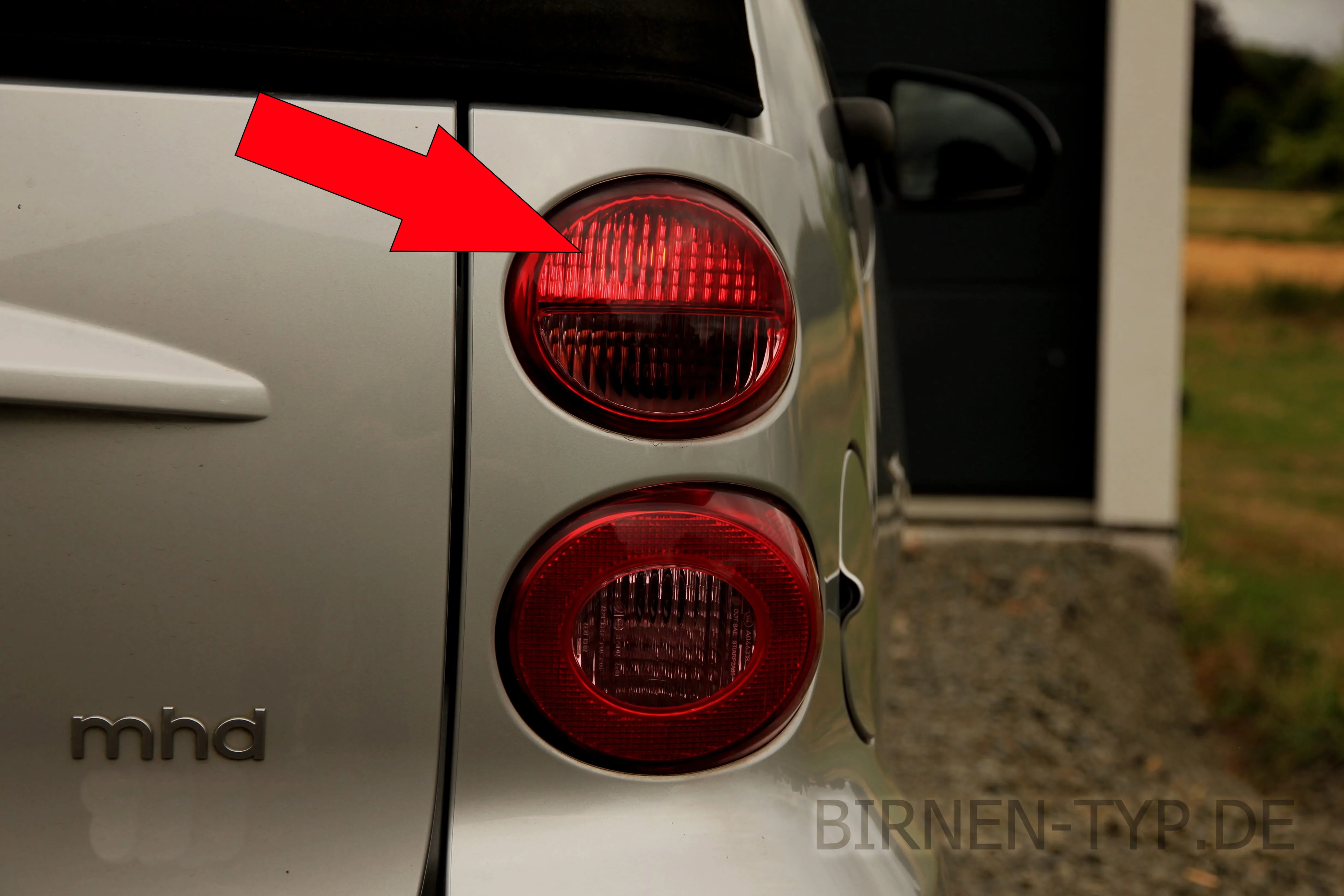 Schlusslicht des Smart ForTwo