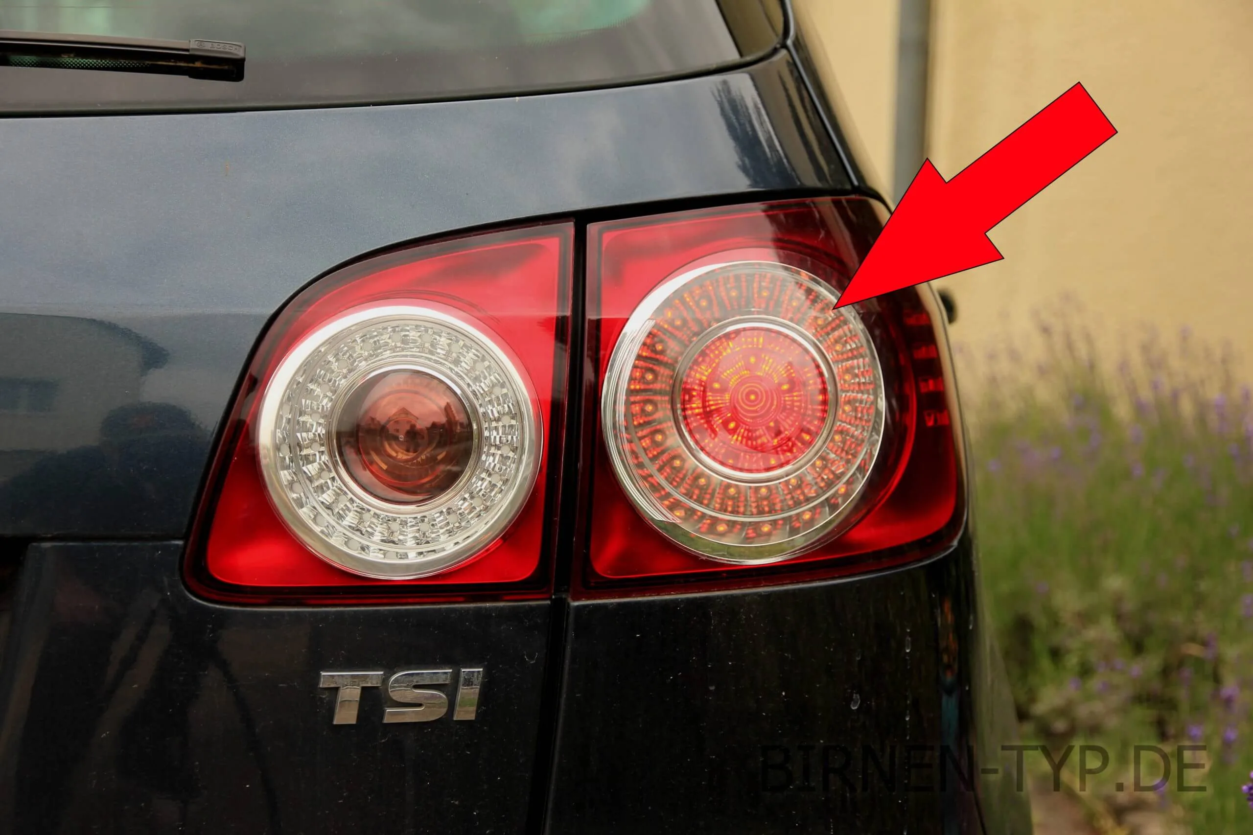 Schlusslicht des VW Golf 6 Plus