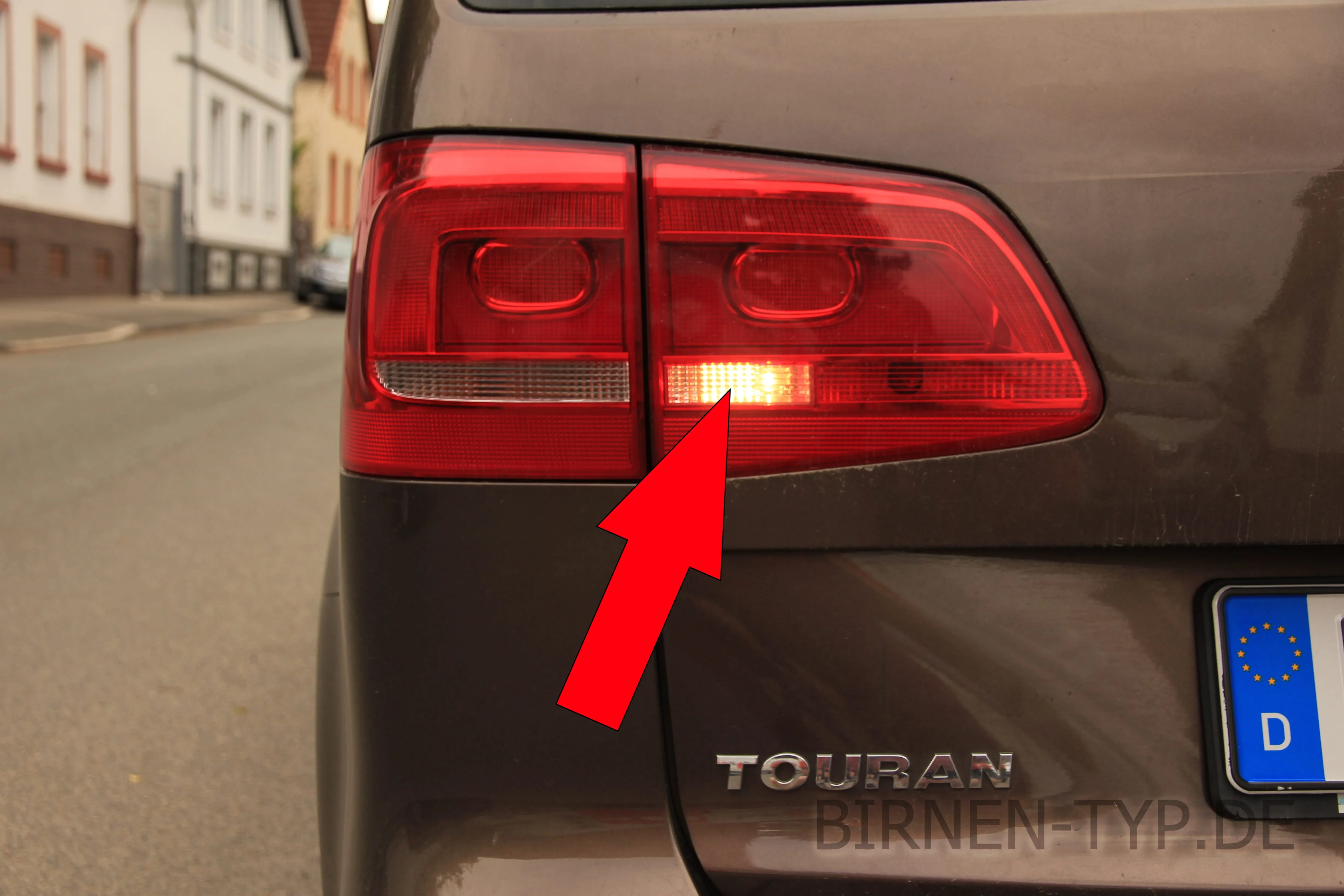 Rückfahrlicht des VW Touran 1