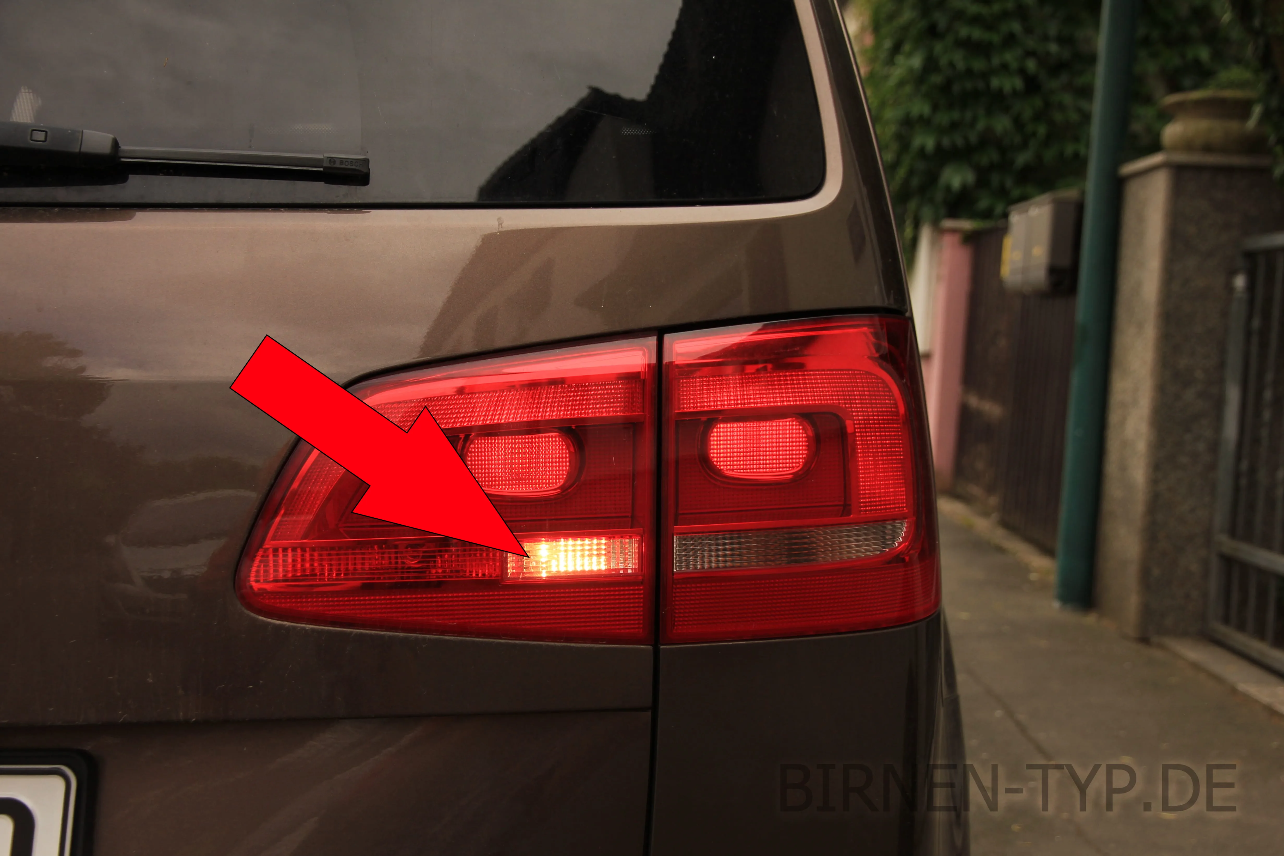 Rückfahrlicht des VW Touran 1
