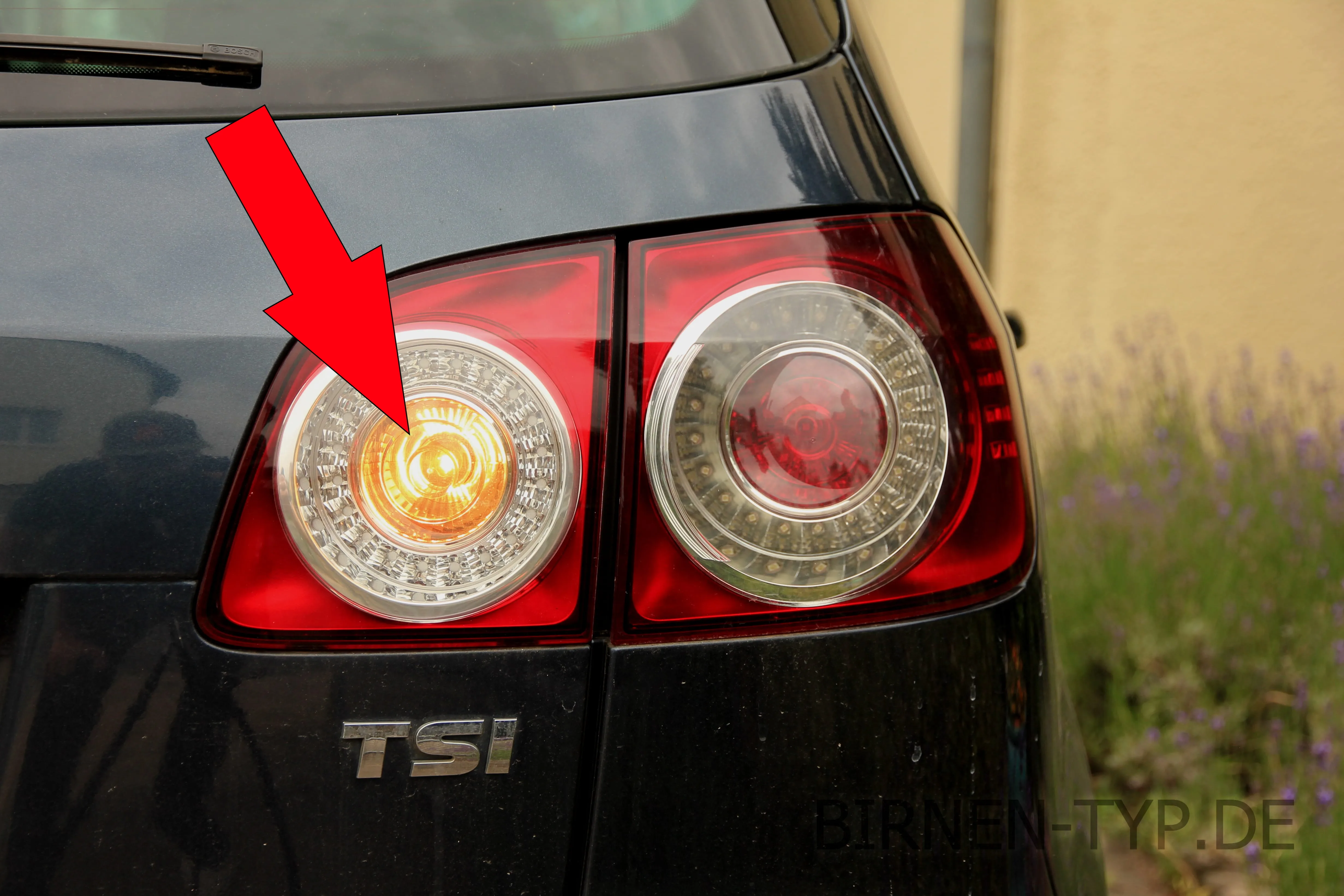 Nebelschlussleuchte des VW Golf 6 Plus
