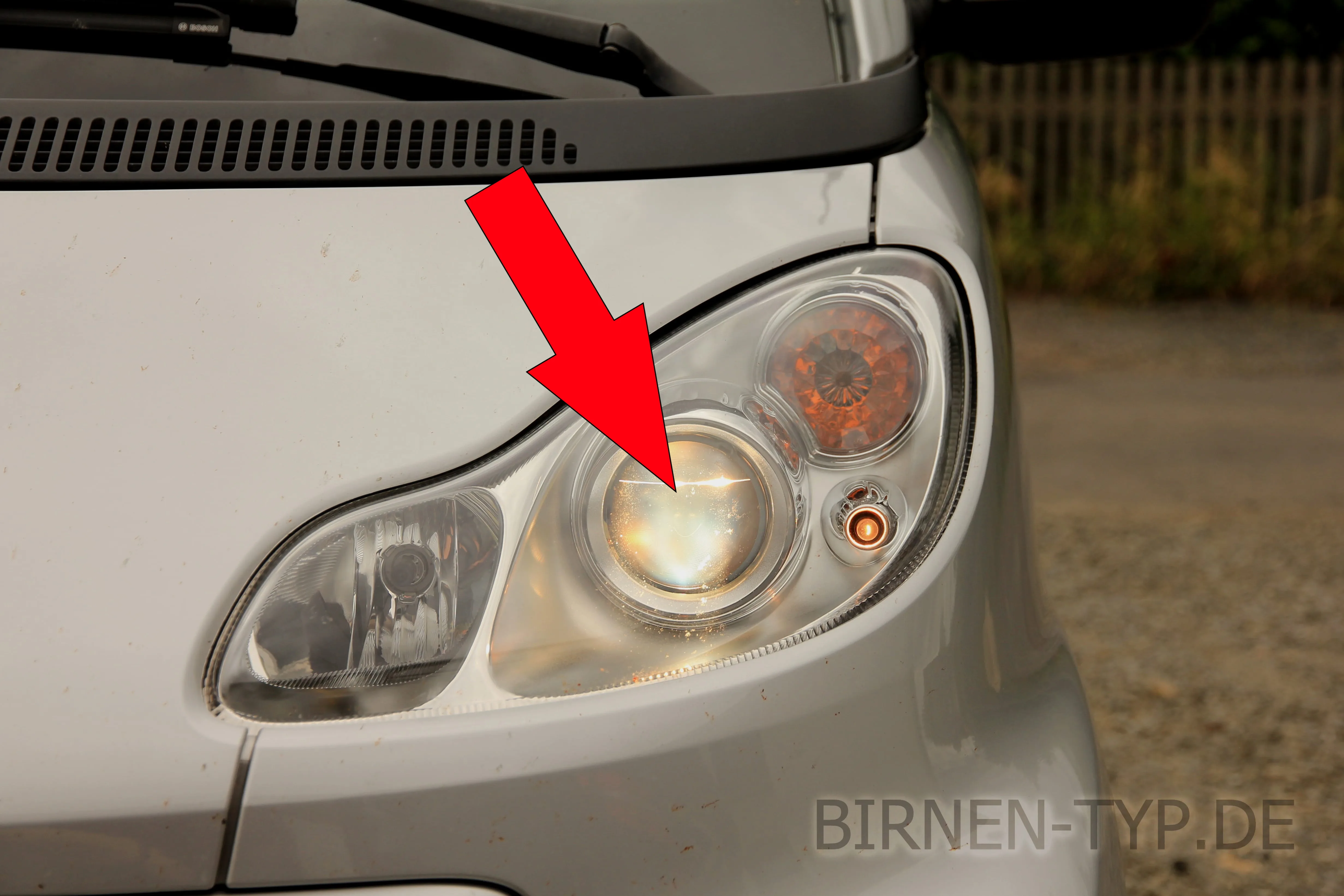 Abblendlicht des Smart ForTwo