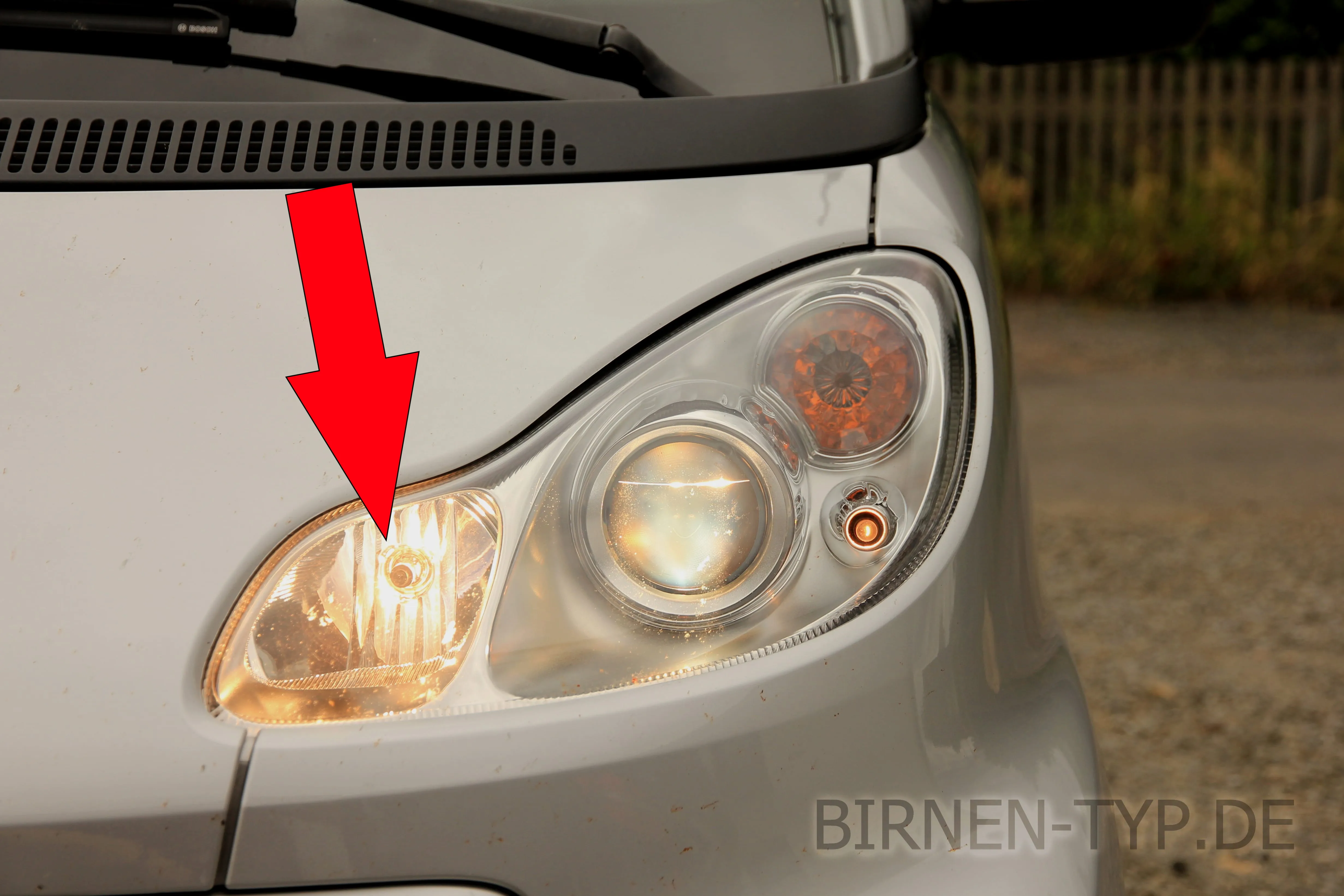 Fernlicht des Smart ForTwo