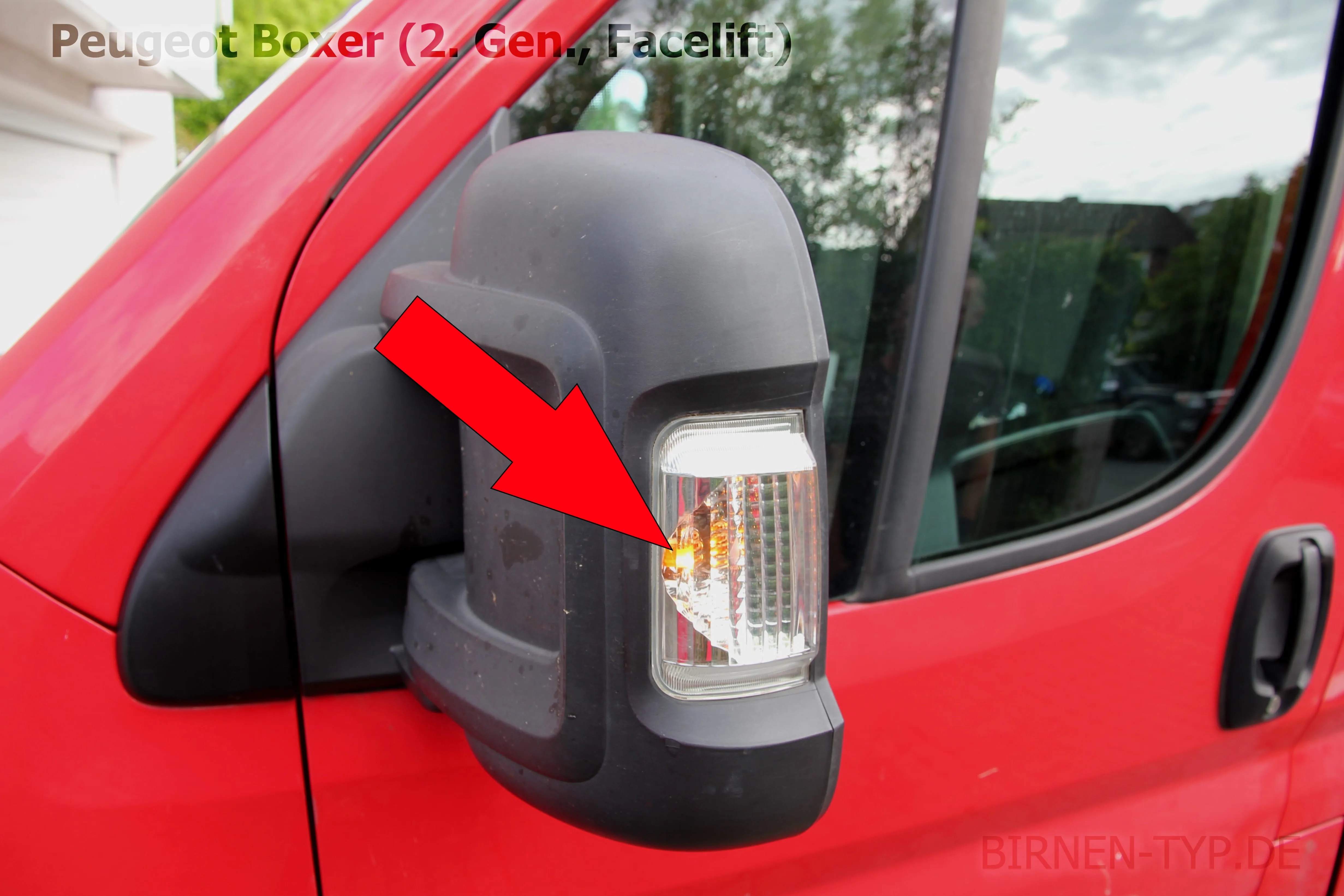 Seitenblinker des Peugeot Boxer