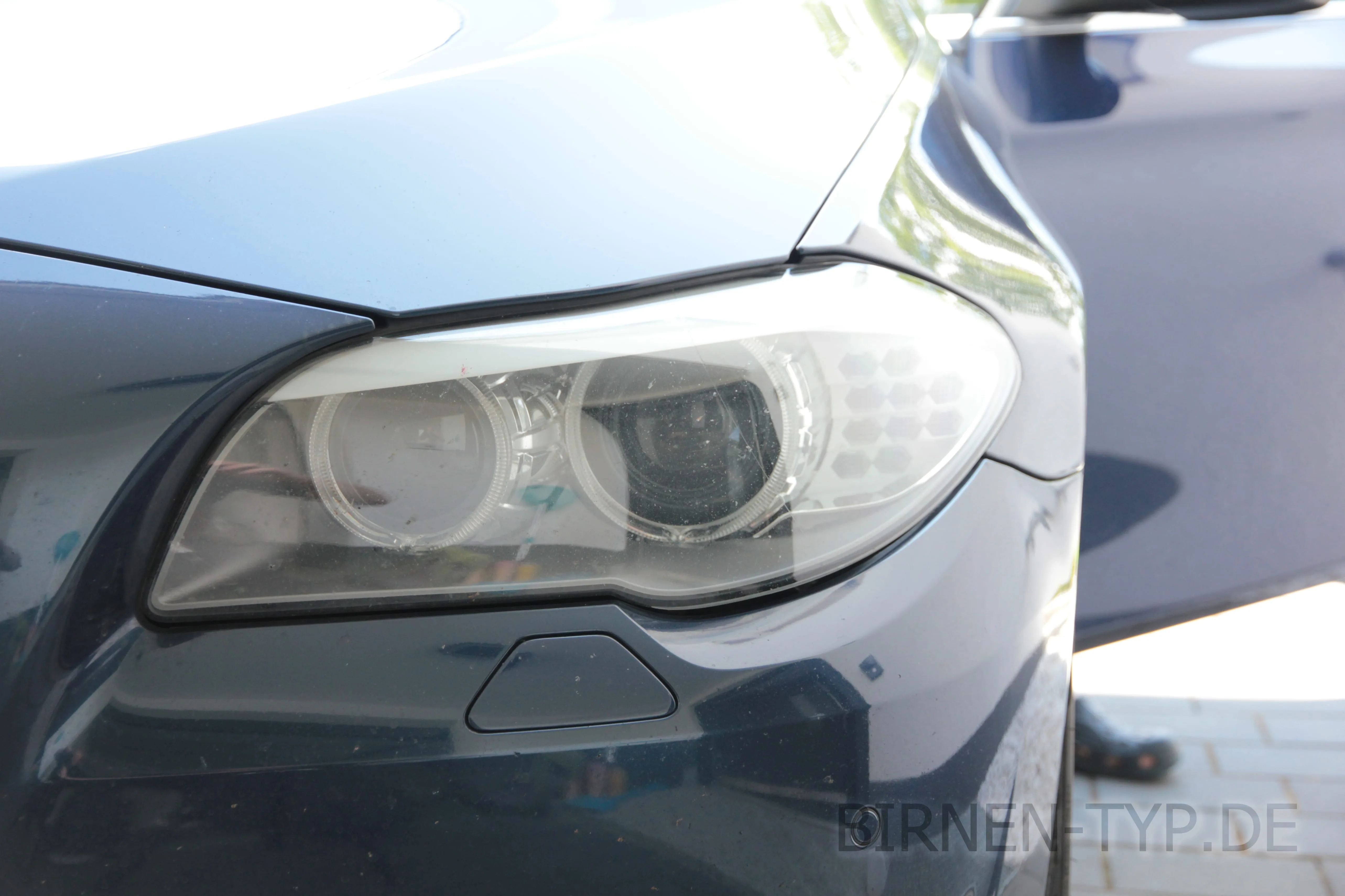 So sieht der Scheinwerfer des 5er BMW aus