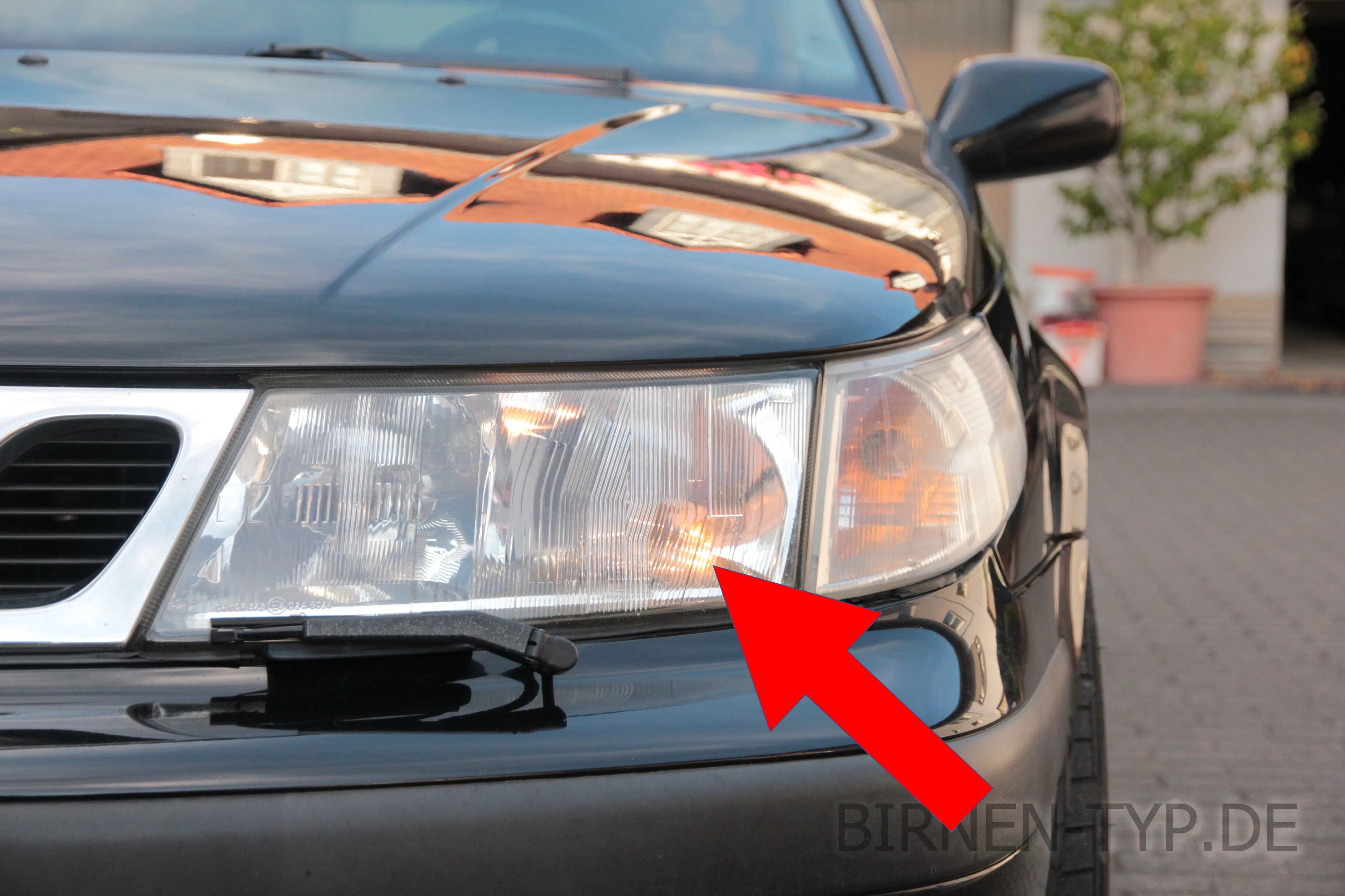 Standlicht des Saab 9-5