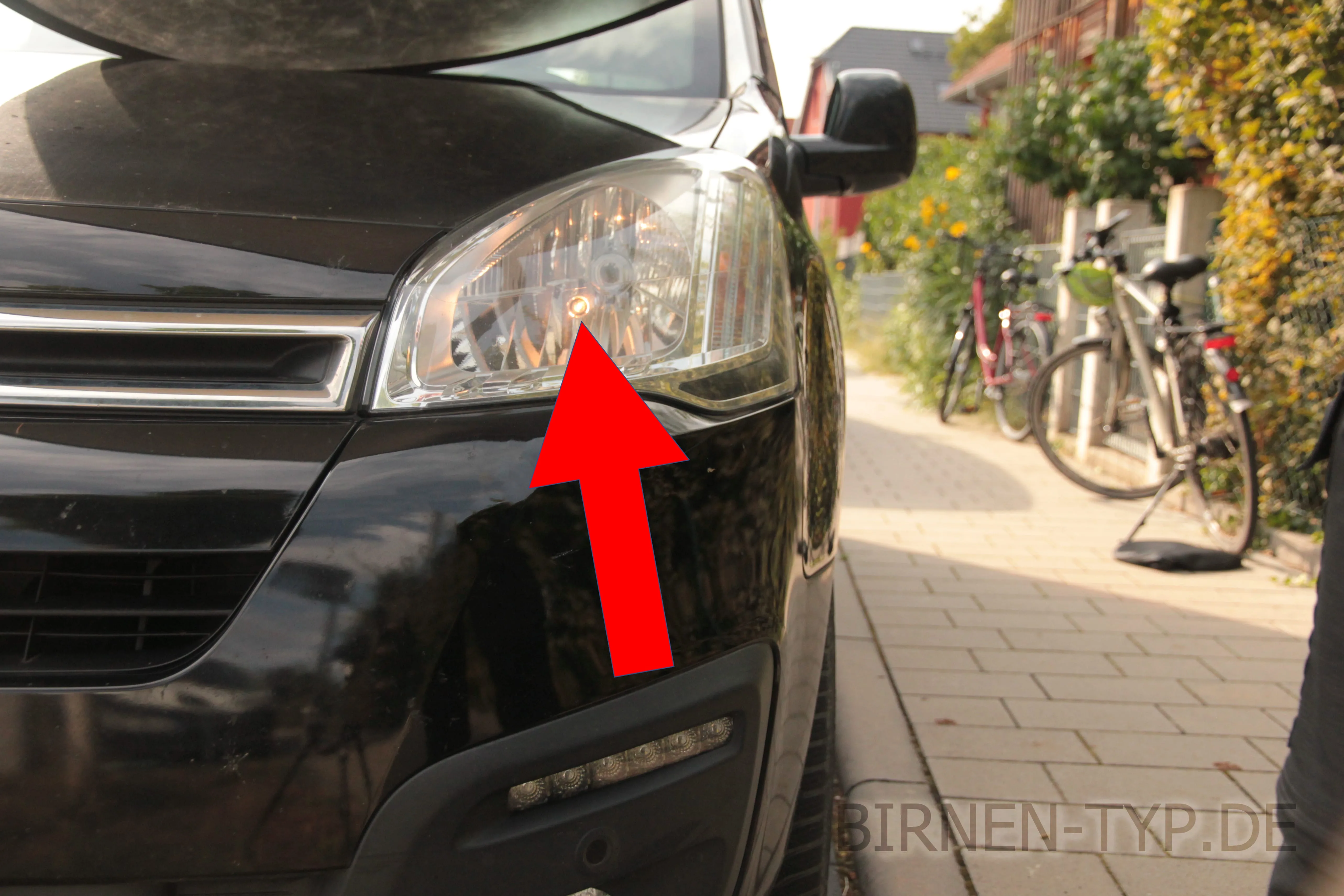 Standlicht des Peugeot Partner Tepee