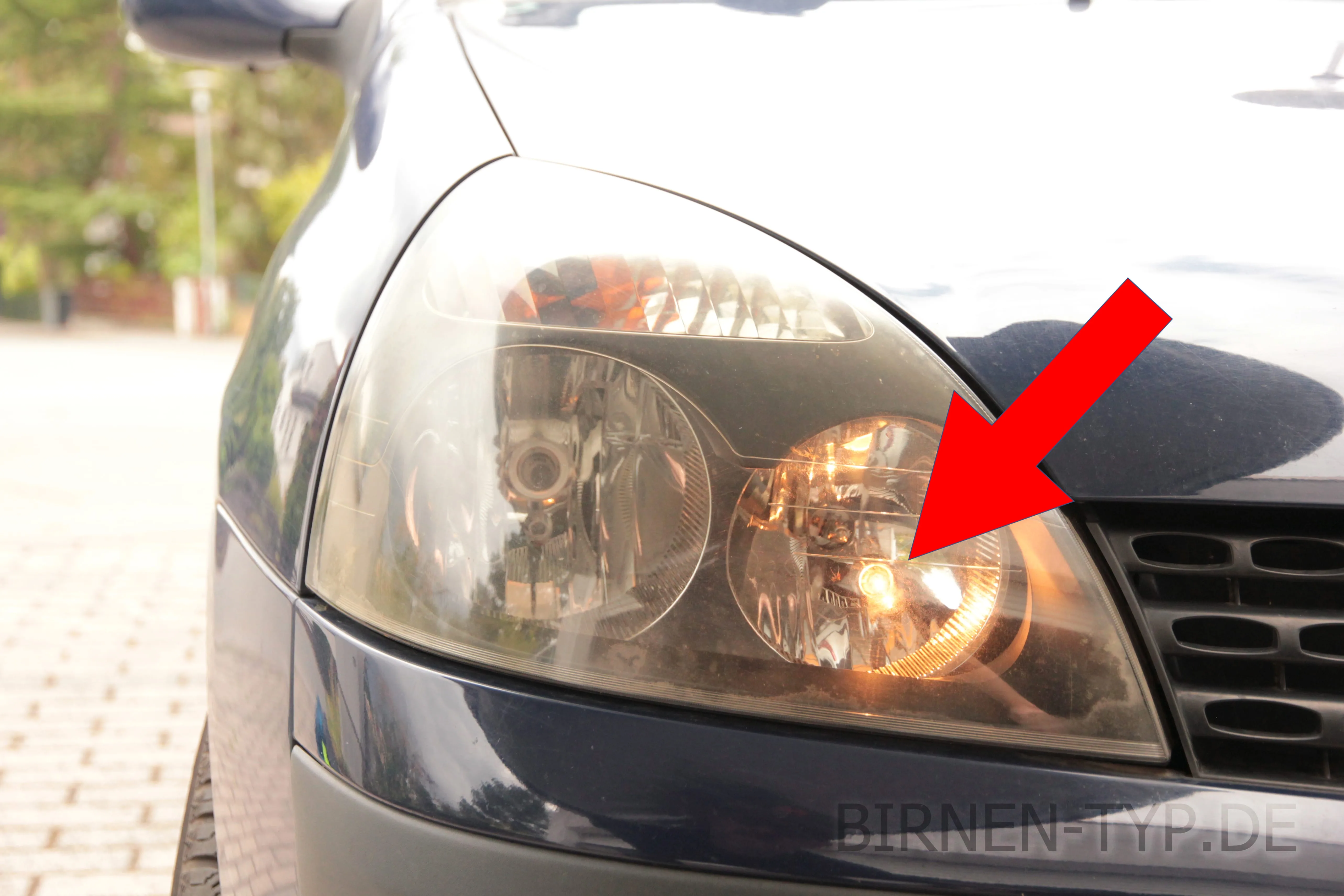 Standlicht des Renault Clio 2