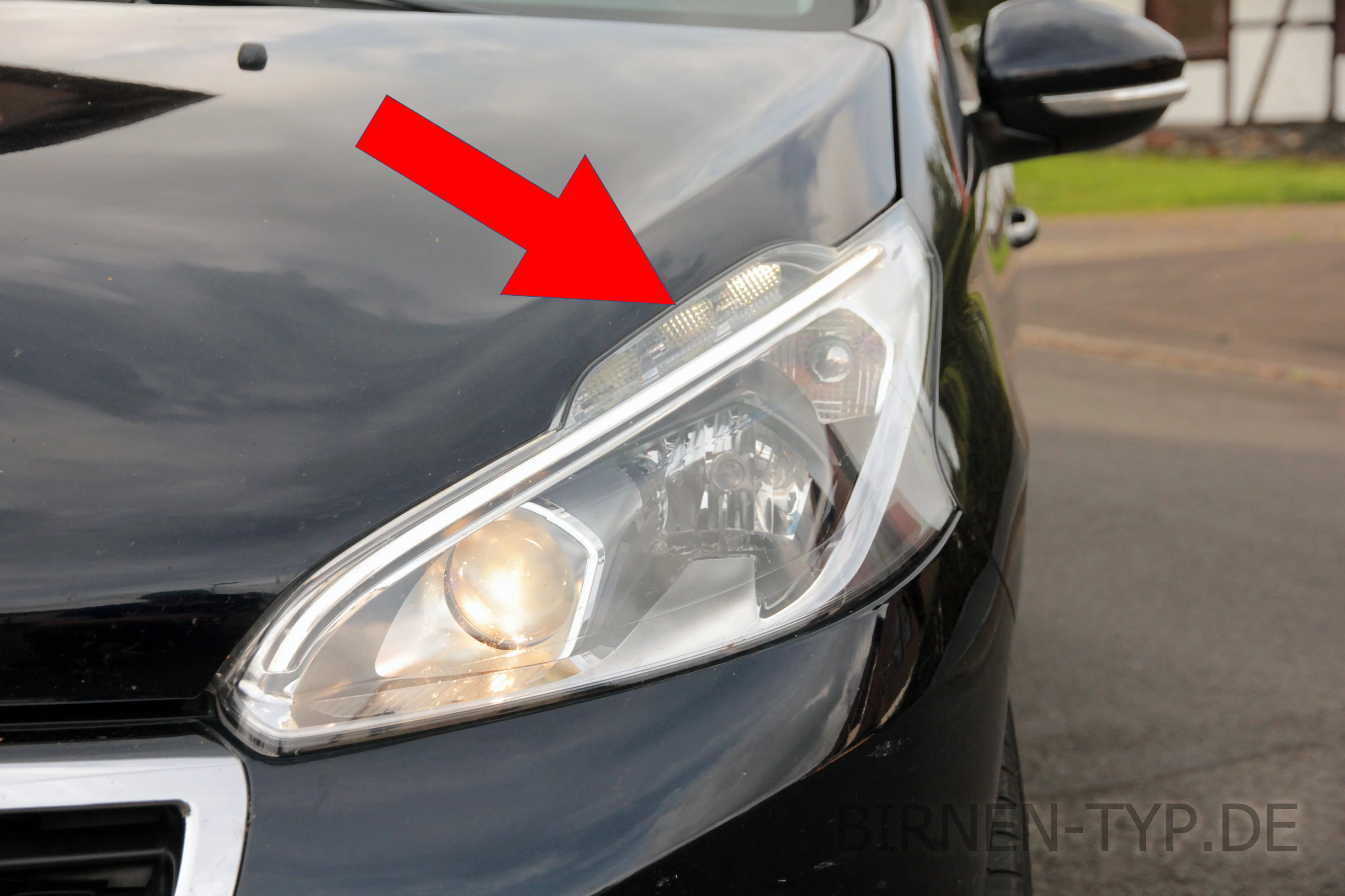 Standlicht des Peugeot 208
