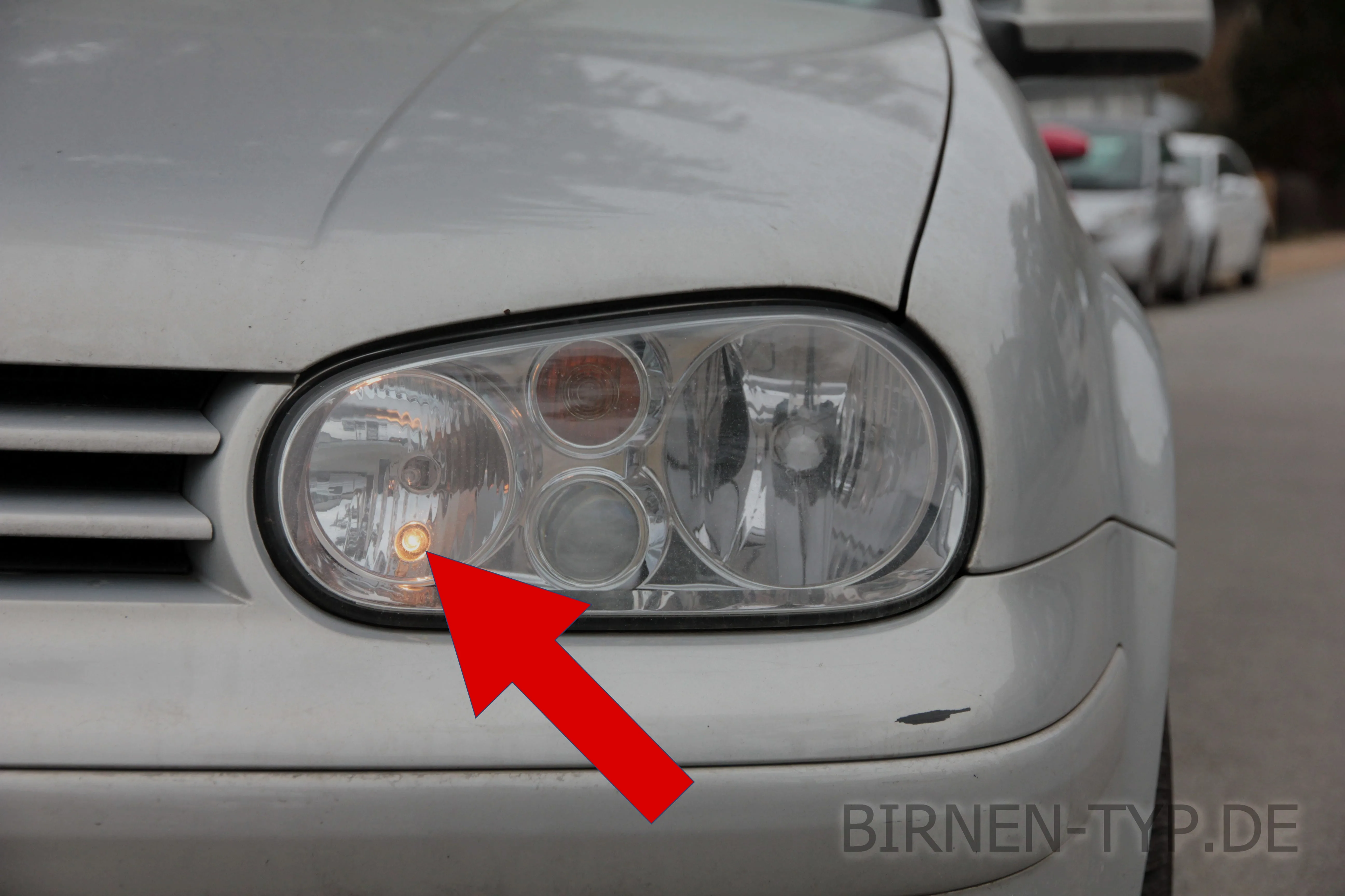 Standlicht des VW Golf IV