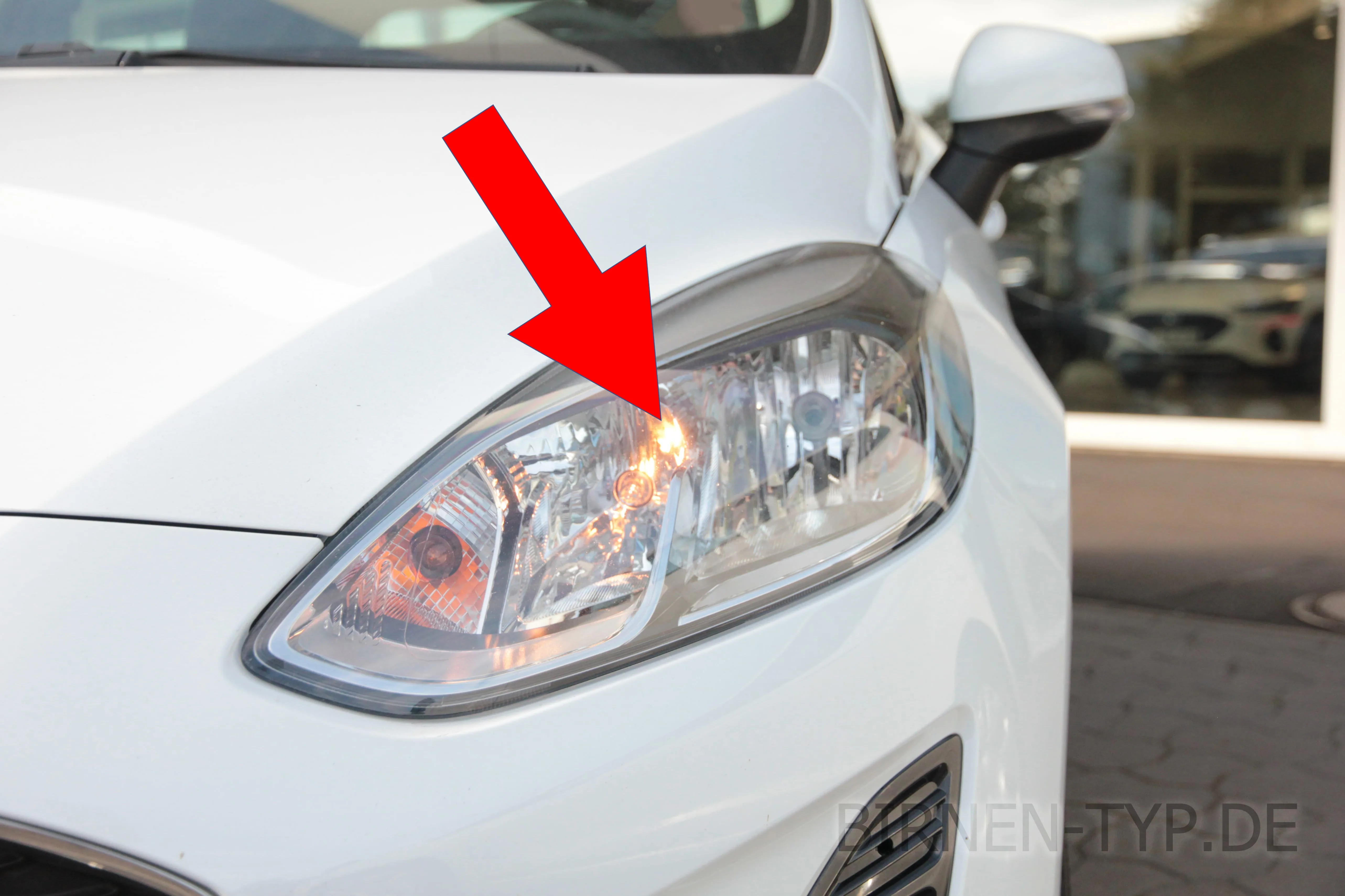 Standlicht des Ford Fiesta MK8