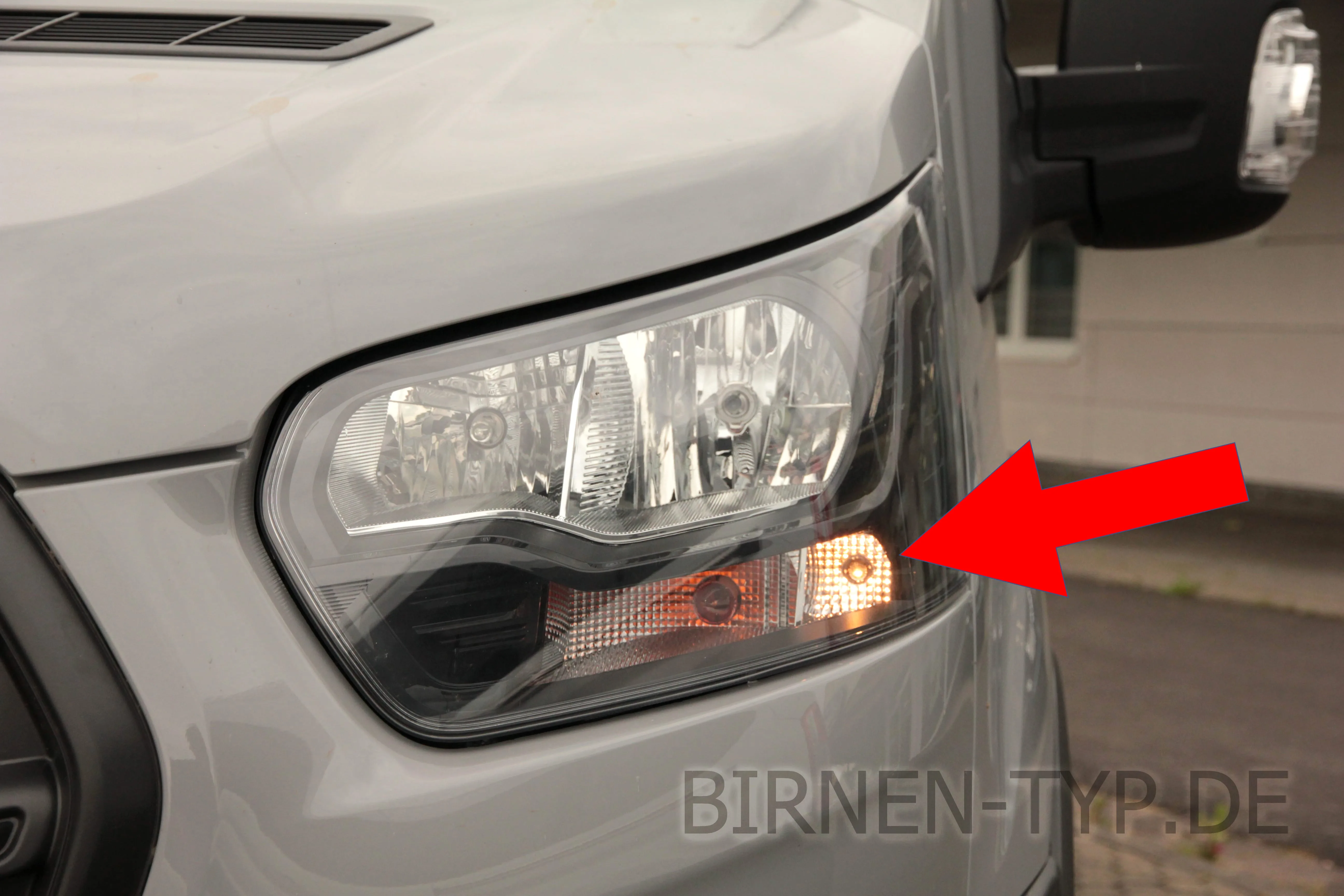 Standlicht des Ford Transit 7