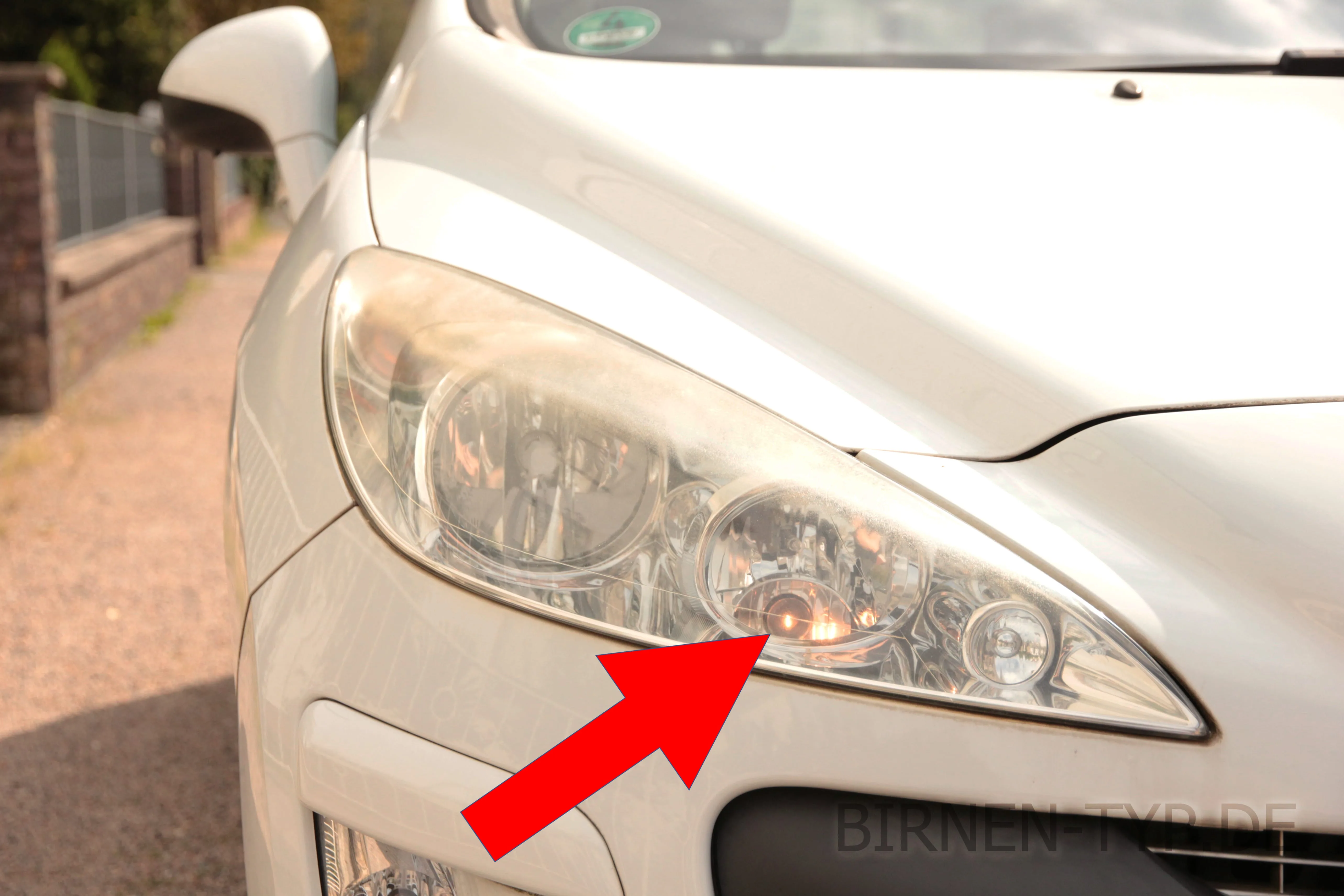 Standlicht des Peugeot 308