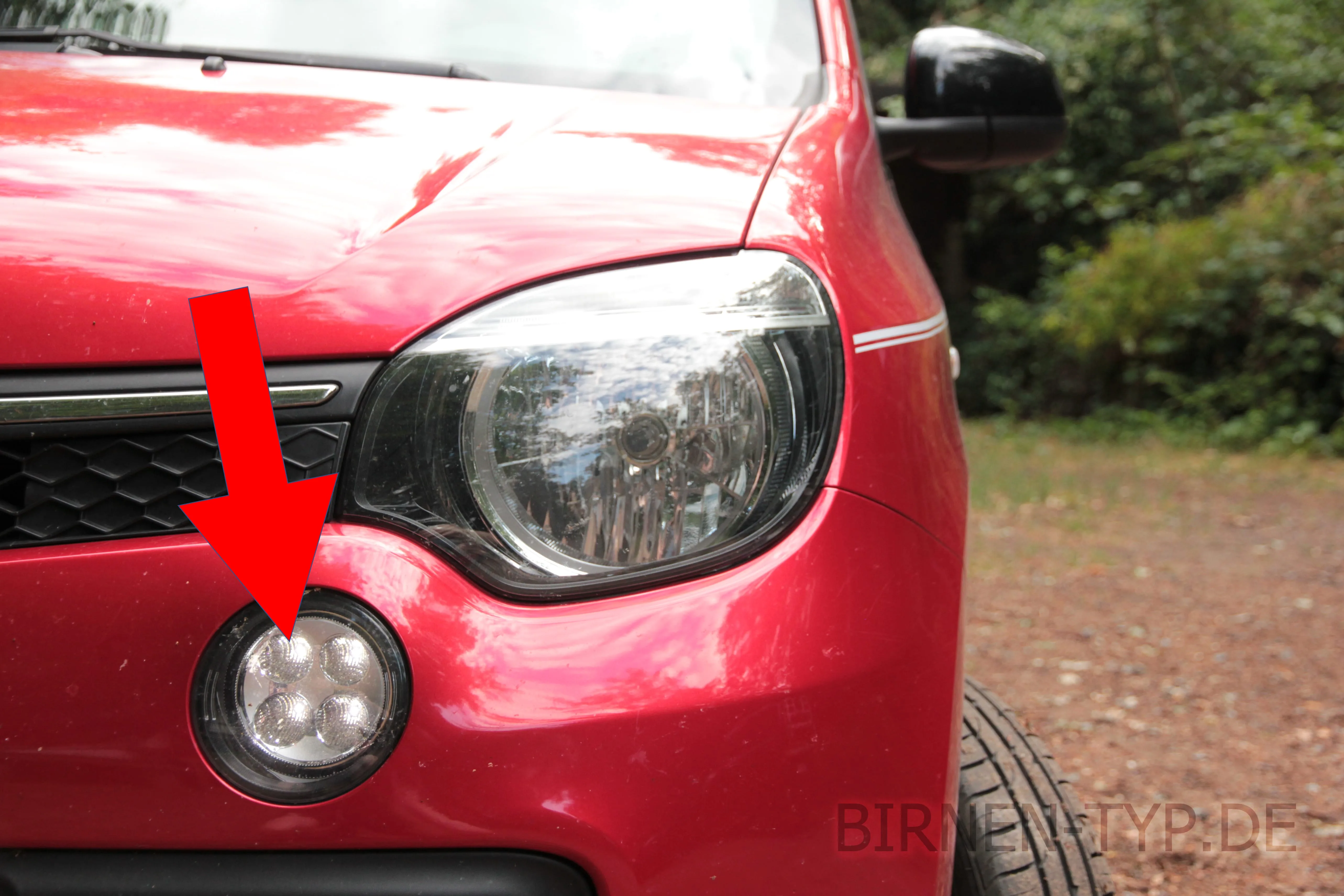 Standlicht des Renault Twingo