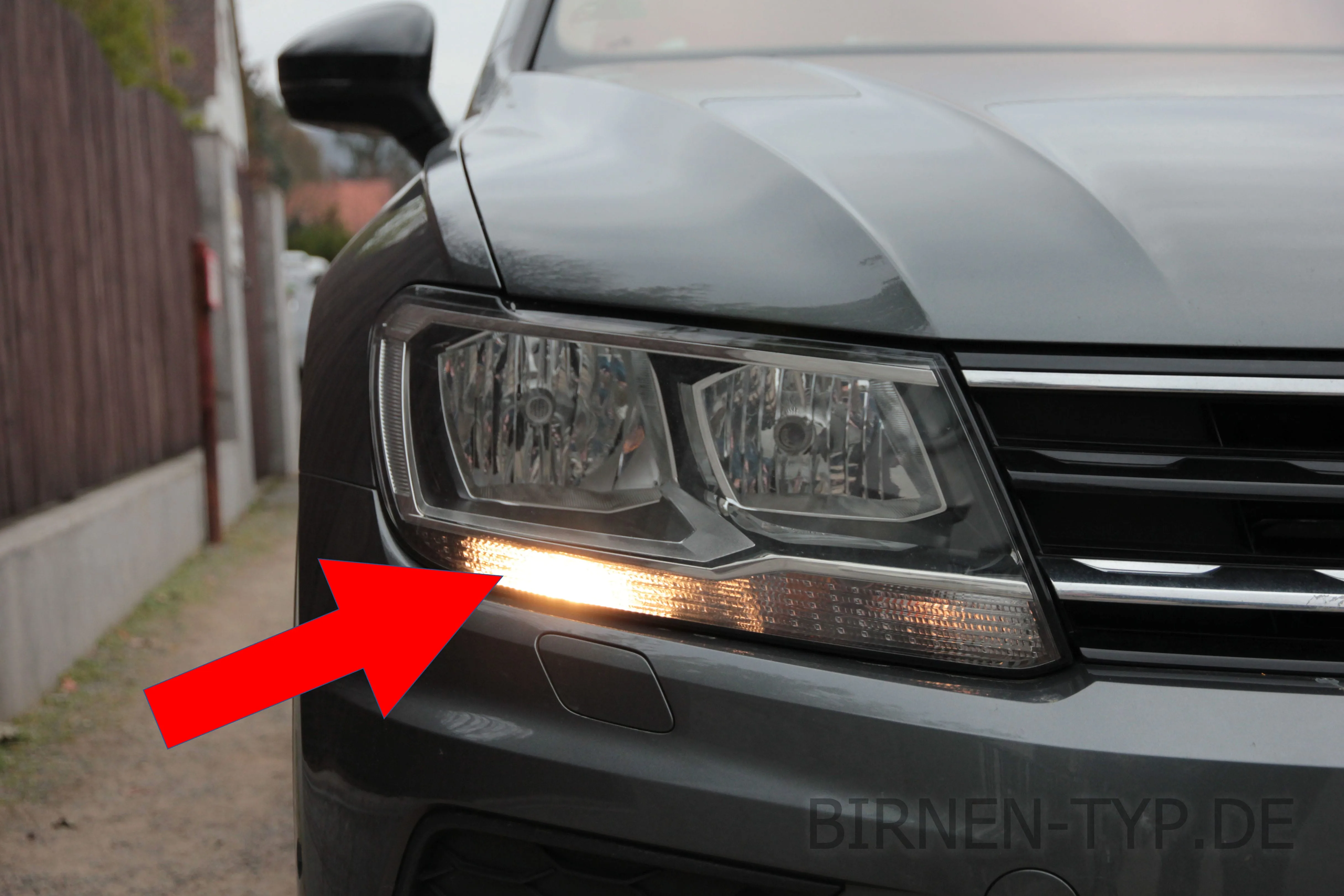 Standlicht des VW Tiguan