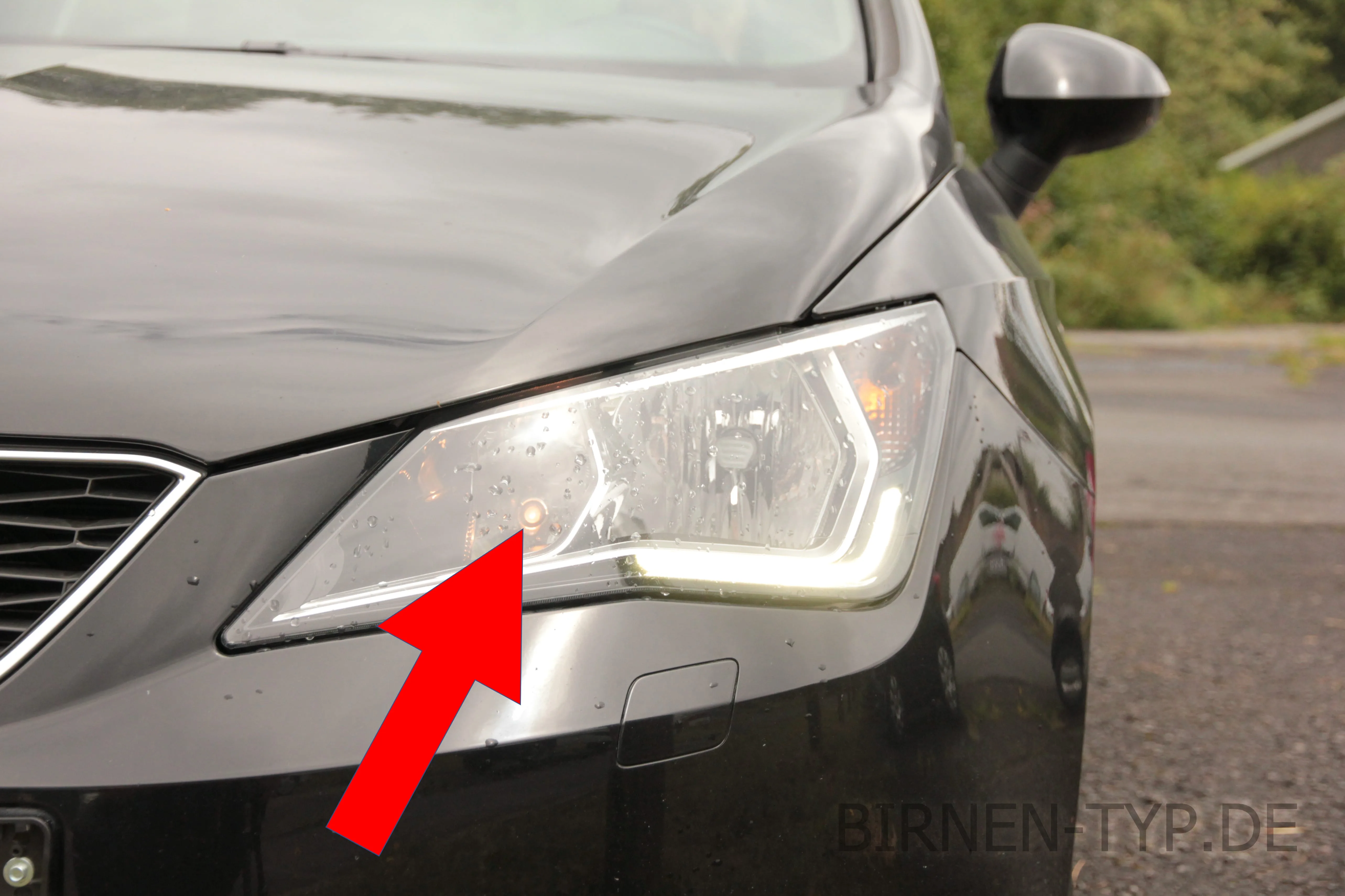 Standlicht des Seat Ibiza