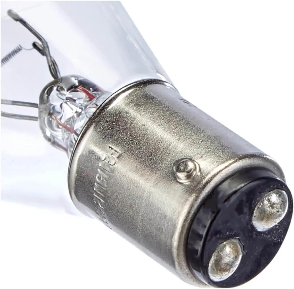 Stecker einer P21/5W-Glühbirne in der Detailansicht