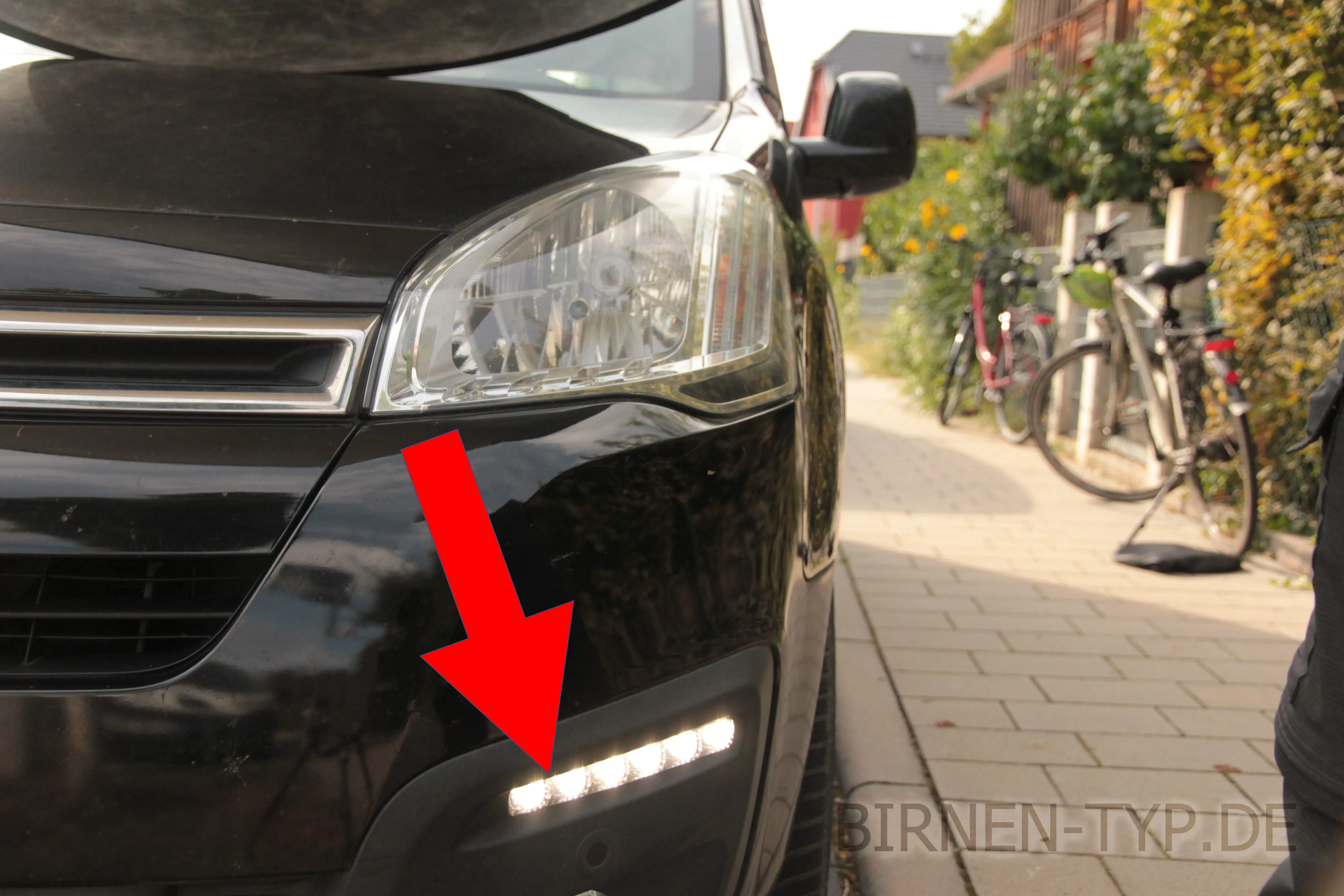 Tagfahrlicht des Citroën Berlingo