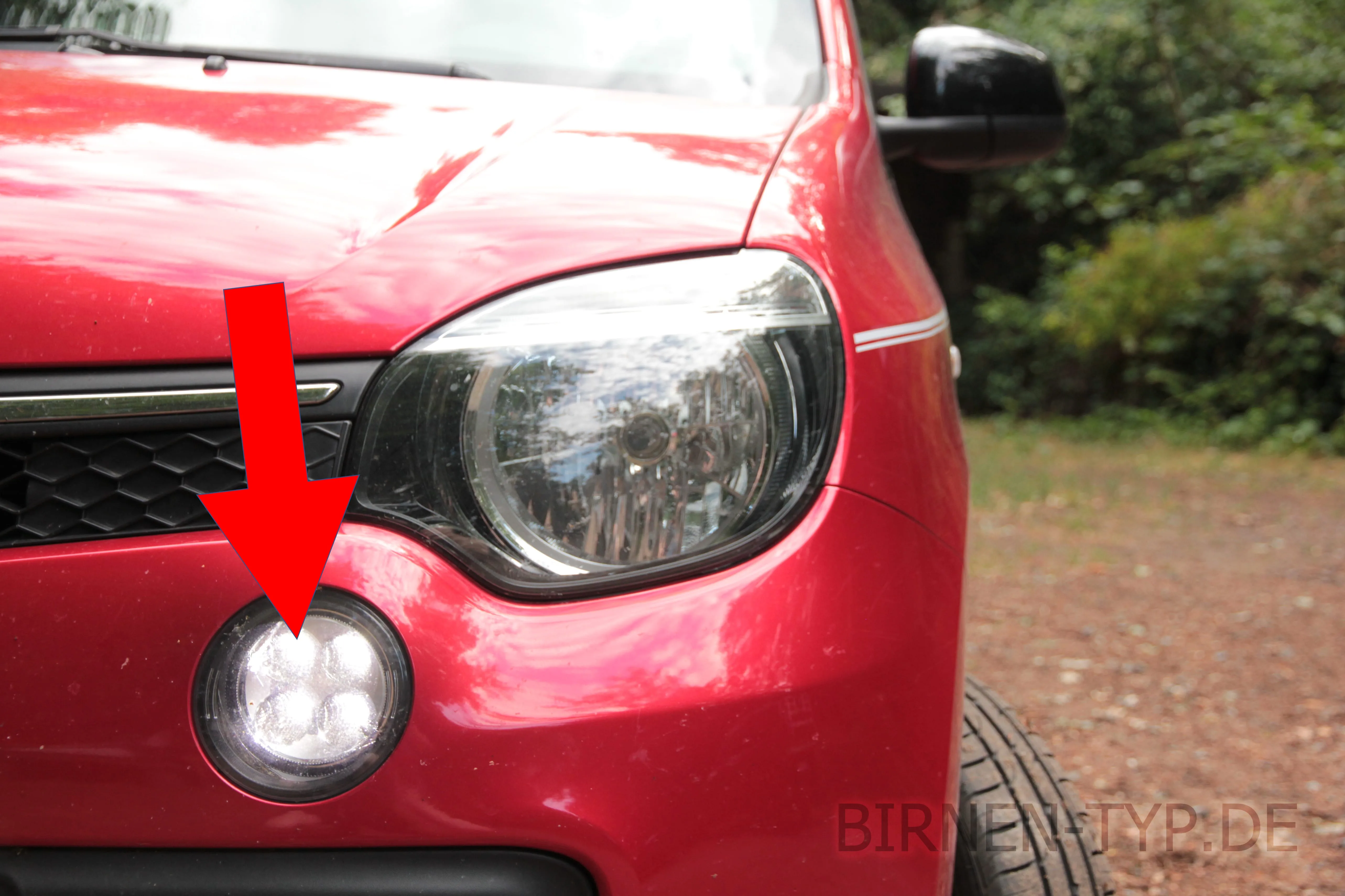 Tagfahrlicht des Renault Twingo