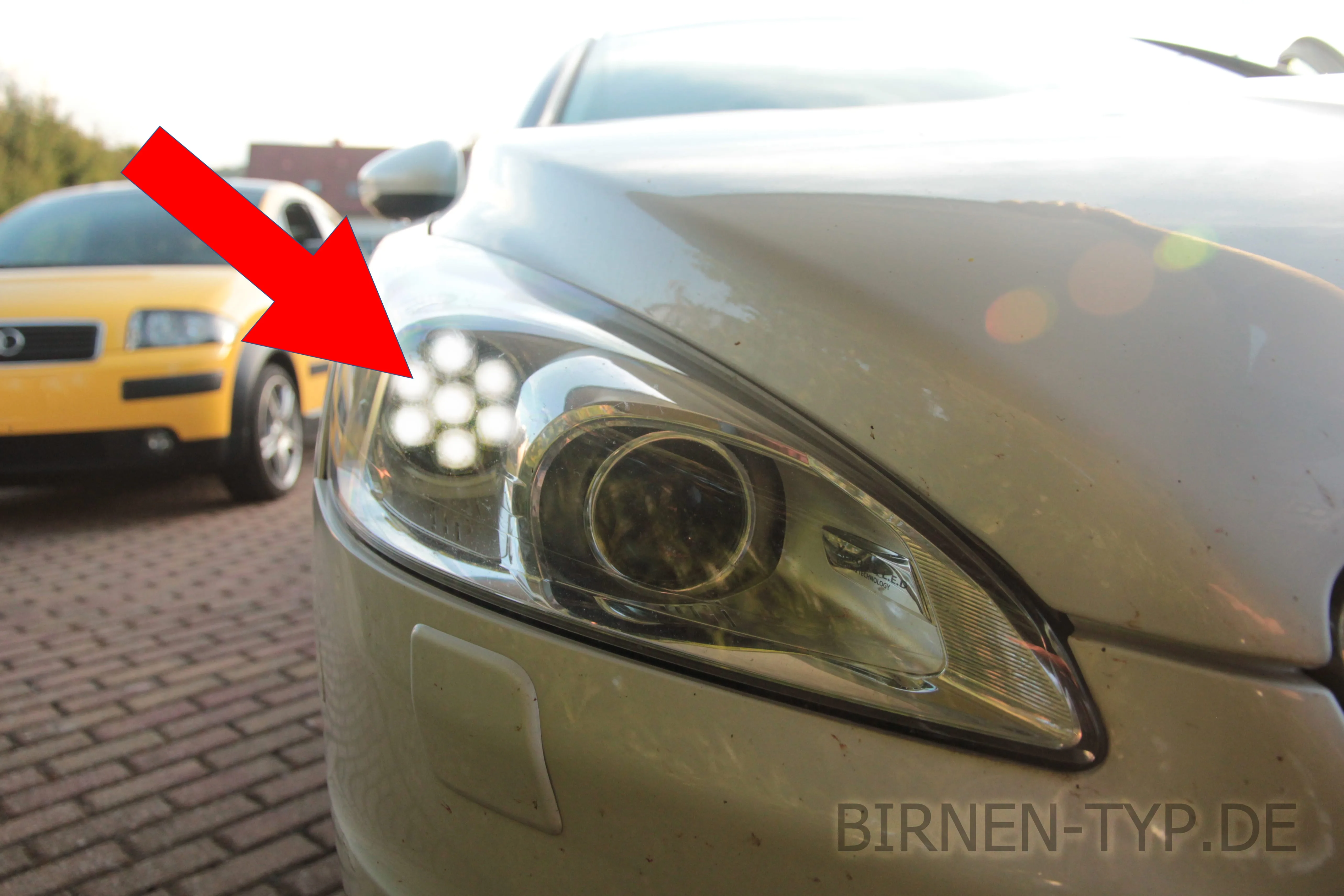 Tagfahrlicht des Peugeot 508