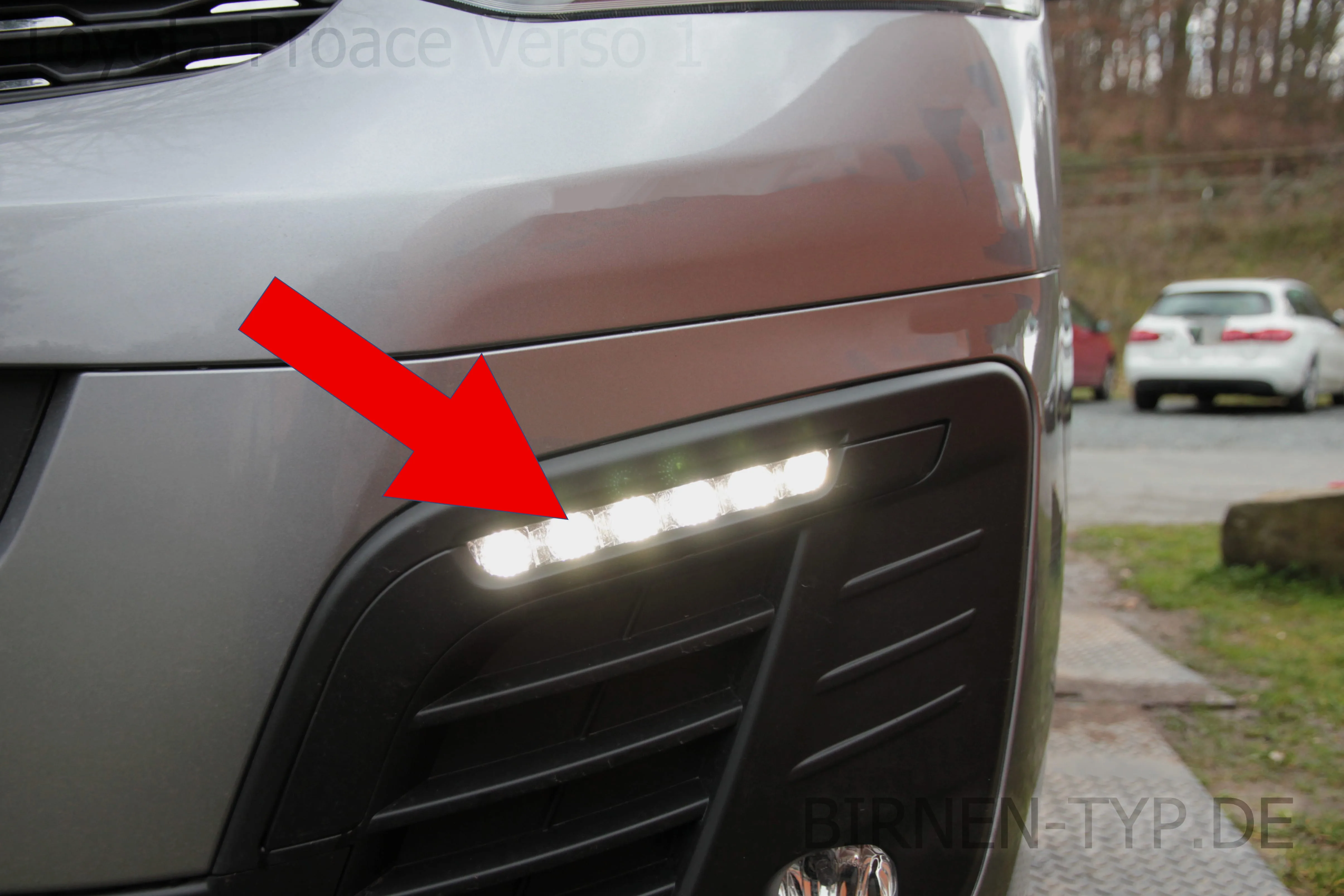 Tagfahrlicht des Toyota Proace Verso