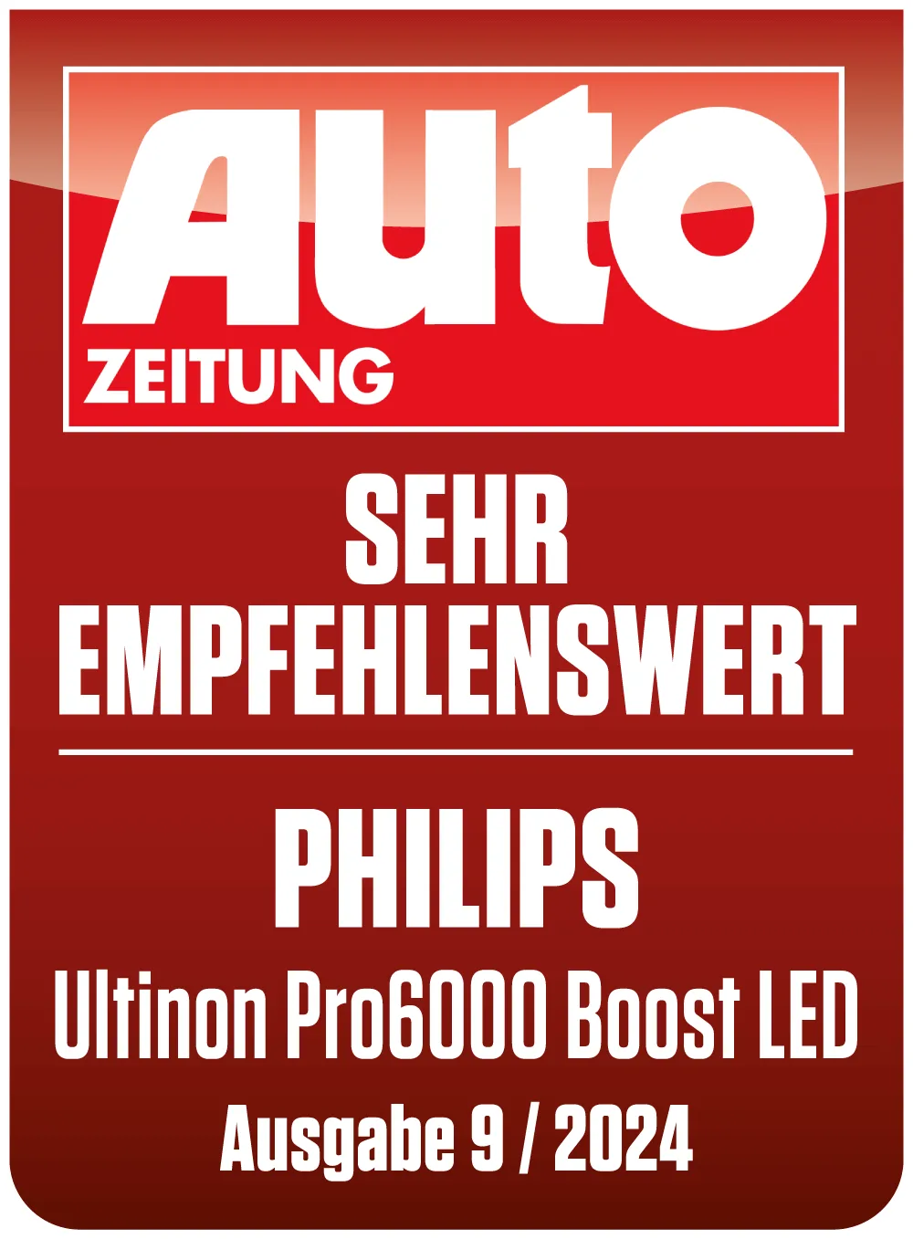 Ultionon Pro6000 Boost LED sind von der Auto Zeitung getestet und ausgezeichnet worden