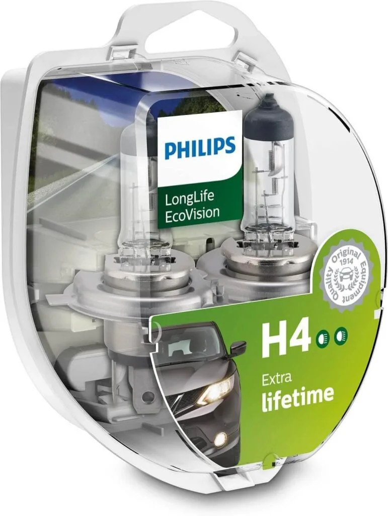 Unsere Birnen-Empfehlung Philips H4 LongLife EcoVision