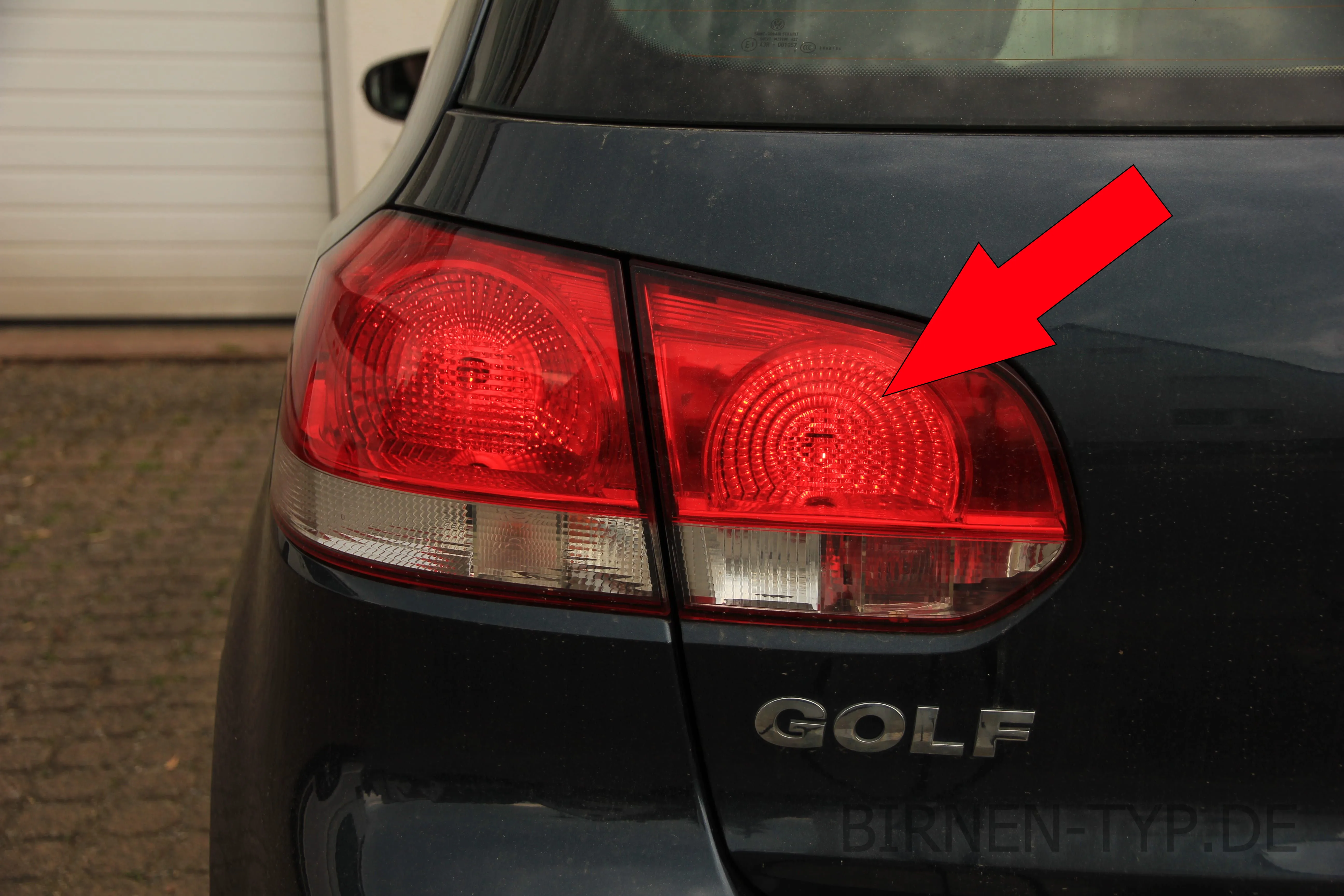Schlusslicht am VW Golf 6