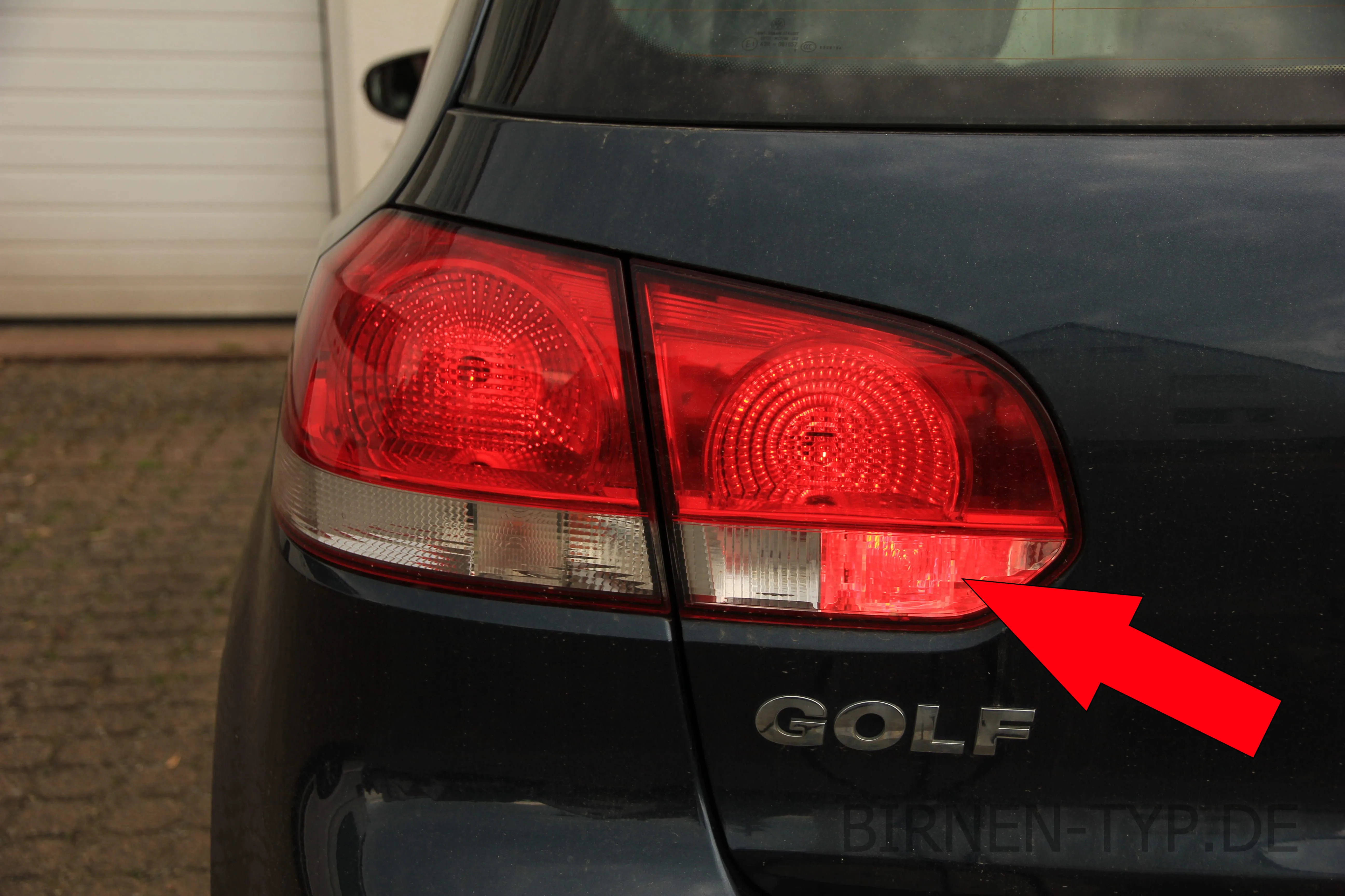 Nebelschlussleuchte des VW Golf 6