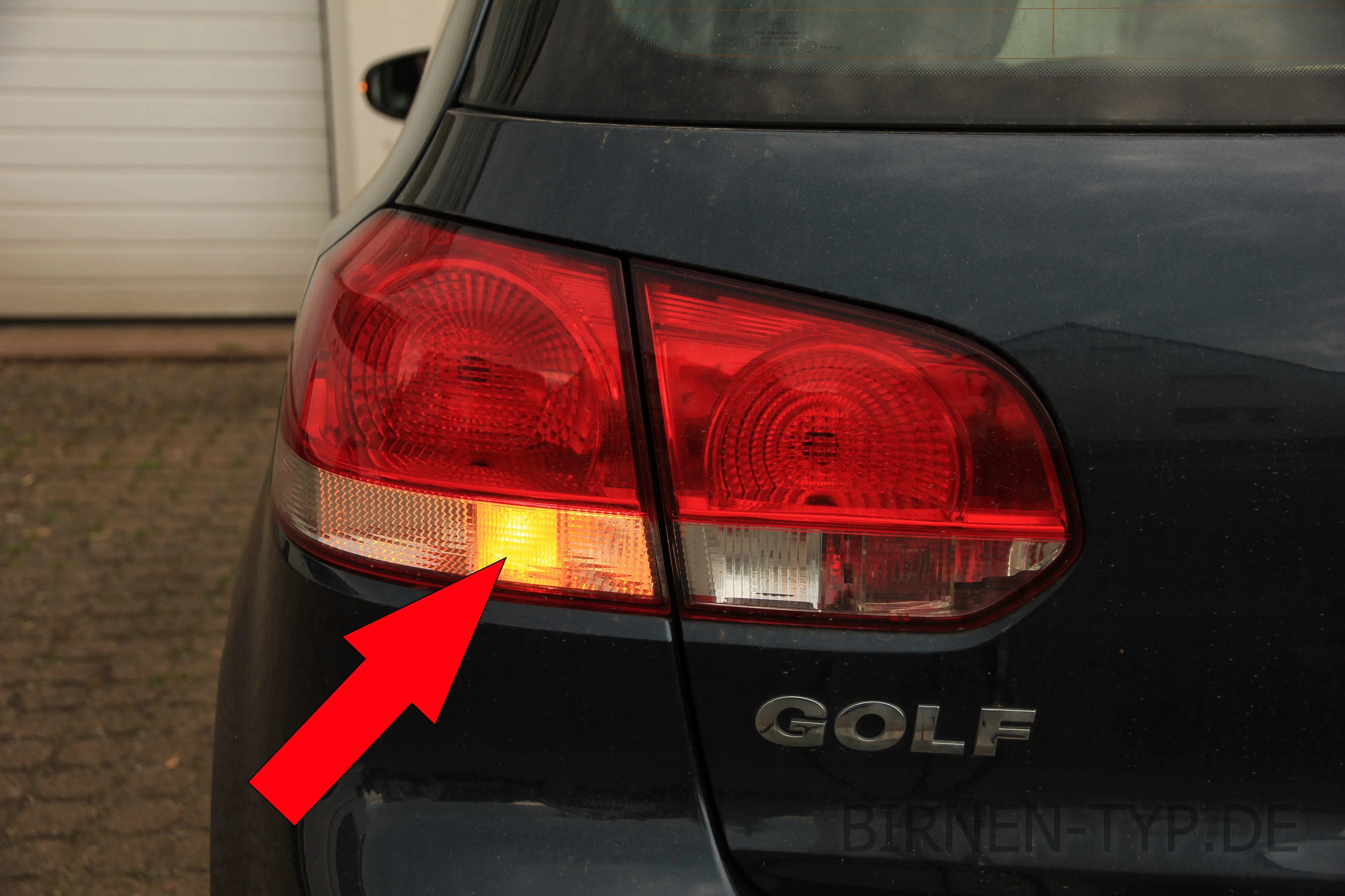 Blinker hinten des VW Golf 6