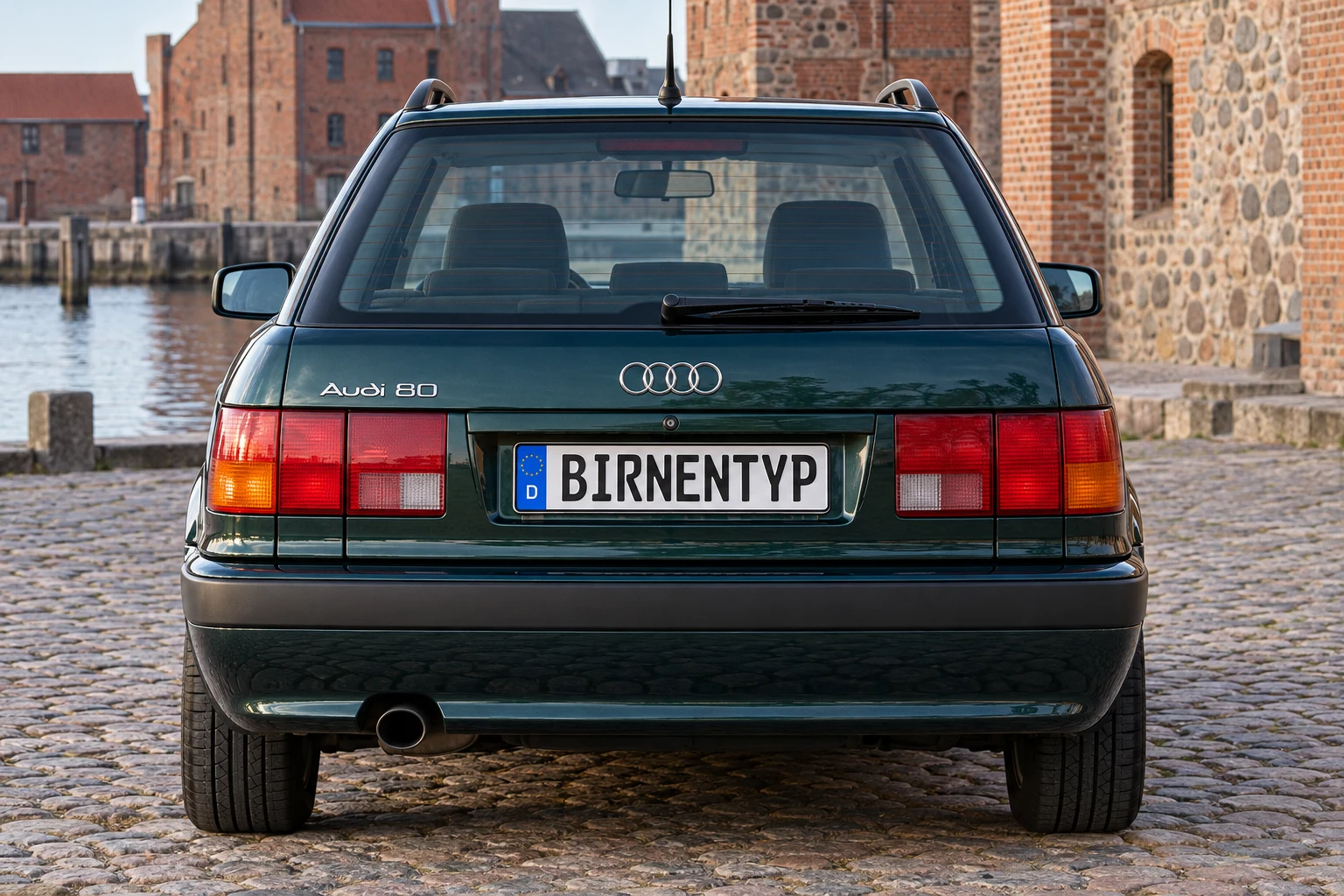 Heck-Ansicht des Audi 80 3 & 4 (Avant / Kombi) (mit KI erzeugt)