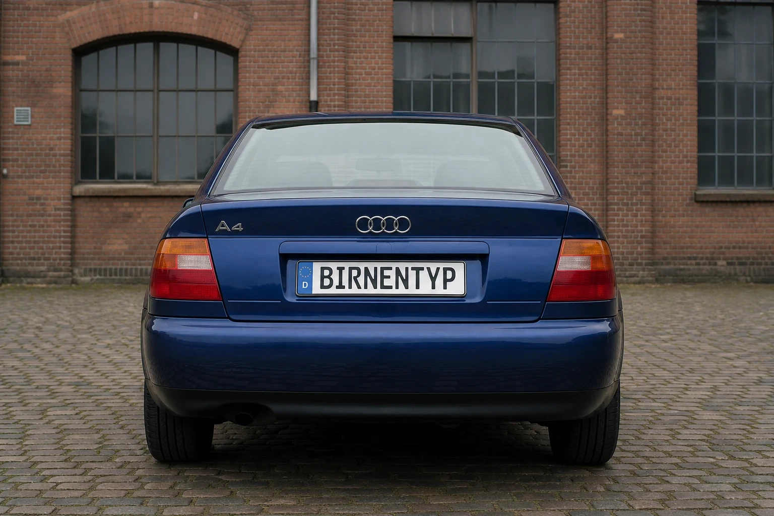 Heck-Ansicht des Audi A4 1. Gen (mit KI erzeugt)