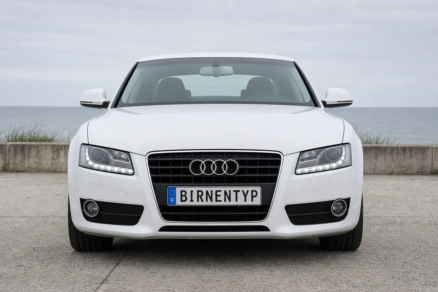 Frontansicht des Audi A5 1 (mit KI erzeugt)