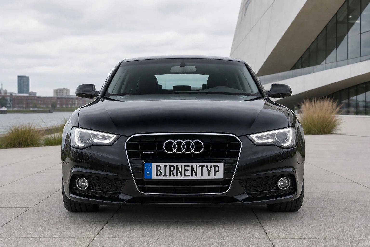 Frontansicht des Audi A5 1 (Sportback) (mit KI erzeugt)