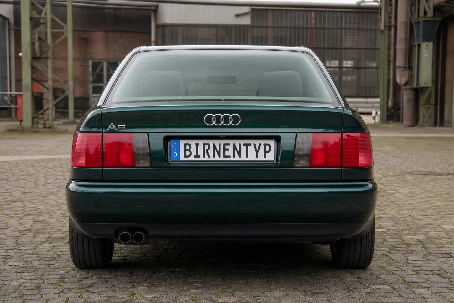 Heck-Ansicht des Audi A6 1. Gen (mit KI erzeugt)